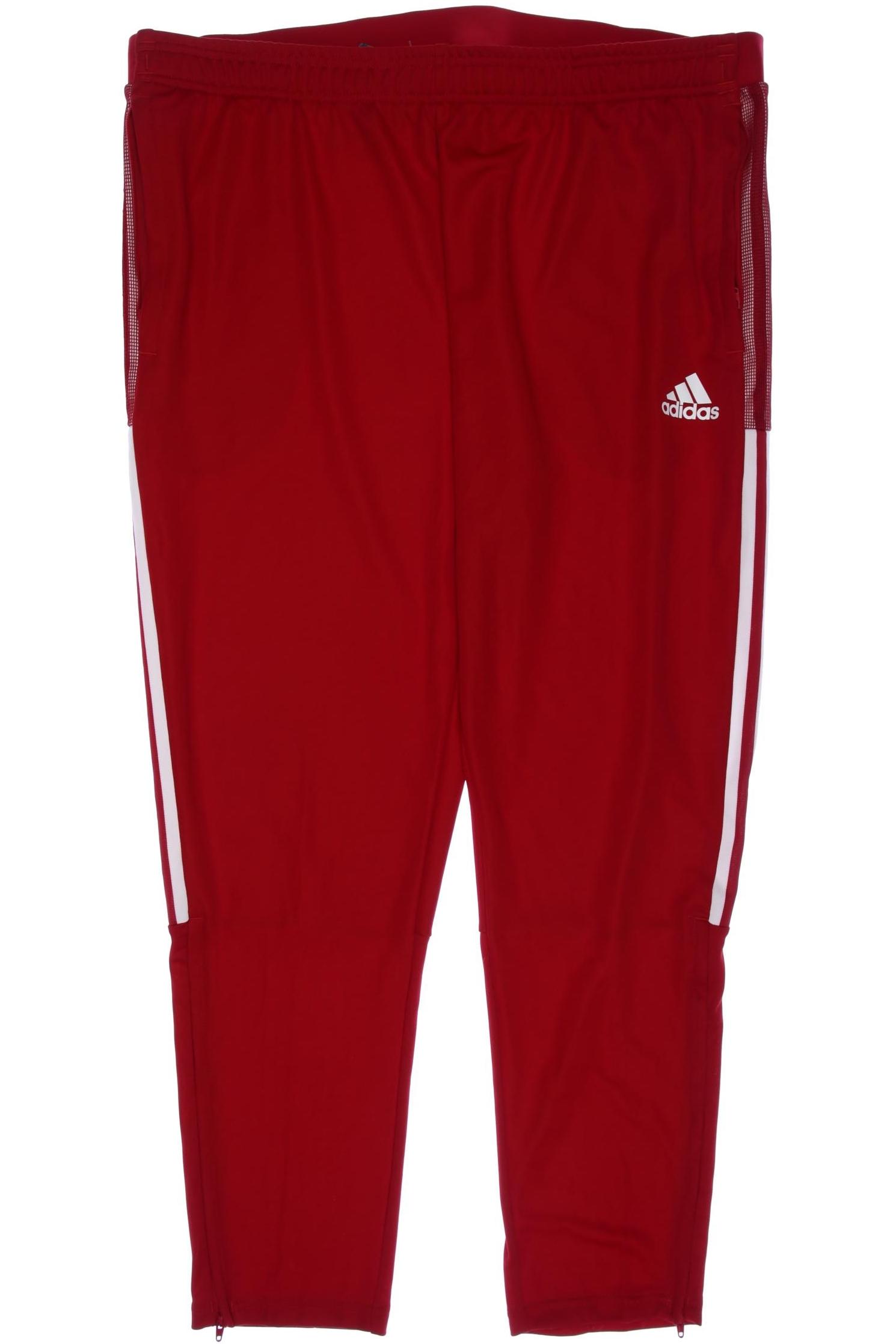 

adidas Herren Stoffhose, rot, Gr. 0