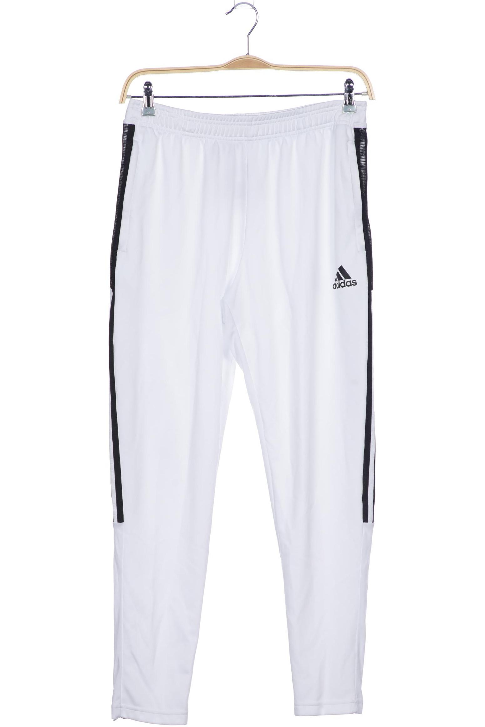 

adidas Herren Stoffhose, weiß, Gr. 0