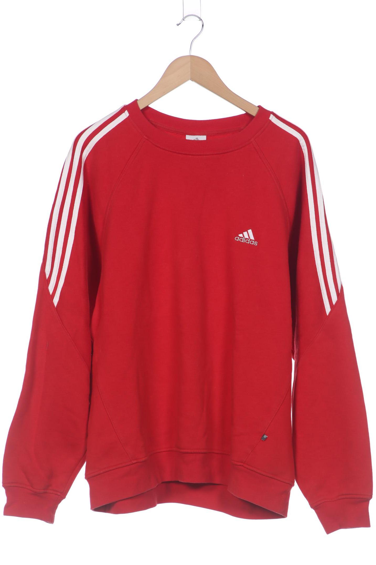 

adidas Herren Sweatshirt, rot, Gr. 54