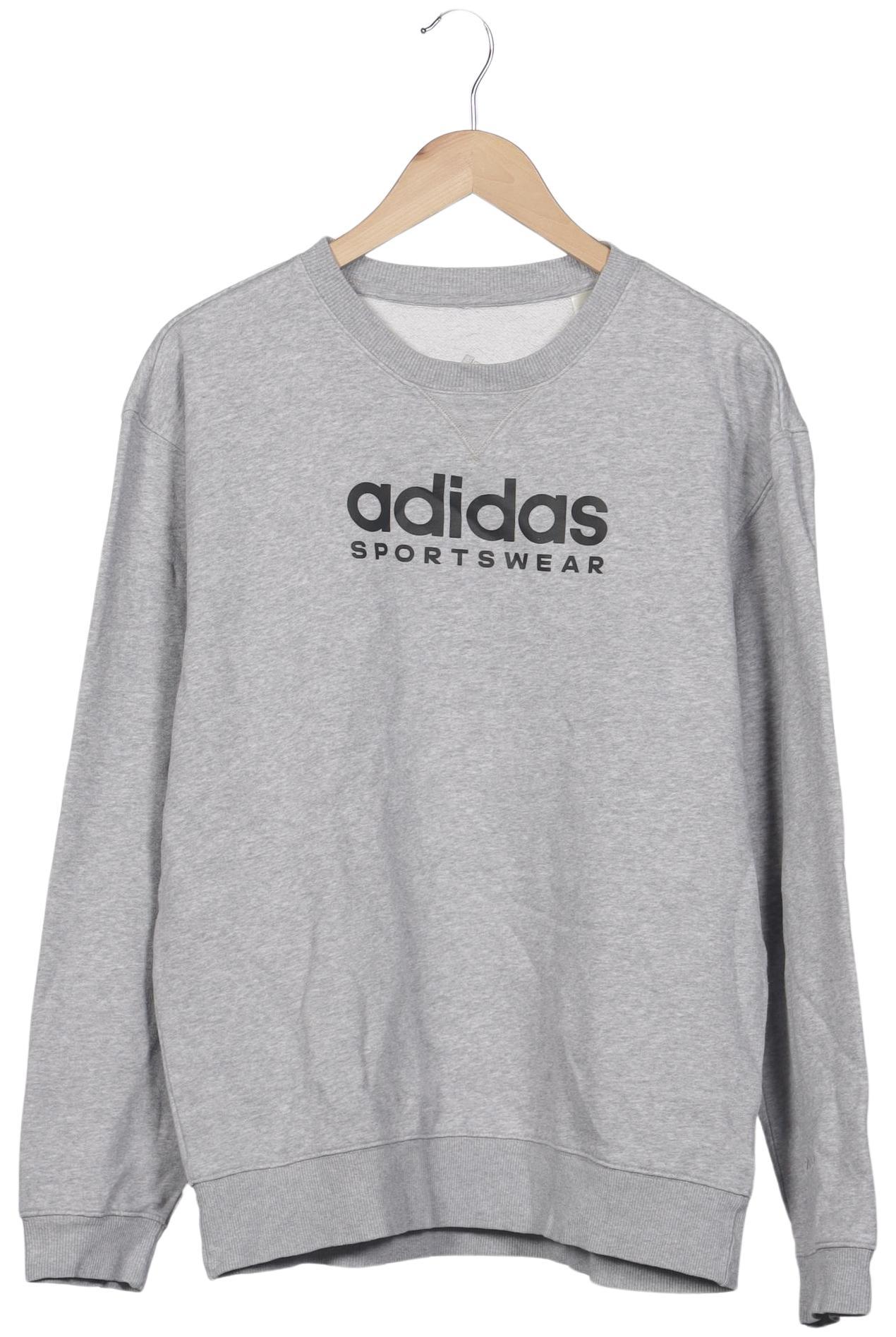 

adidas Herren Sweatshirt, grau, Gr. 54