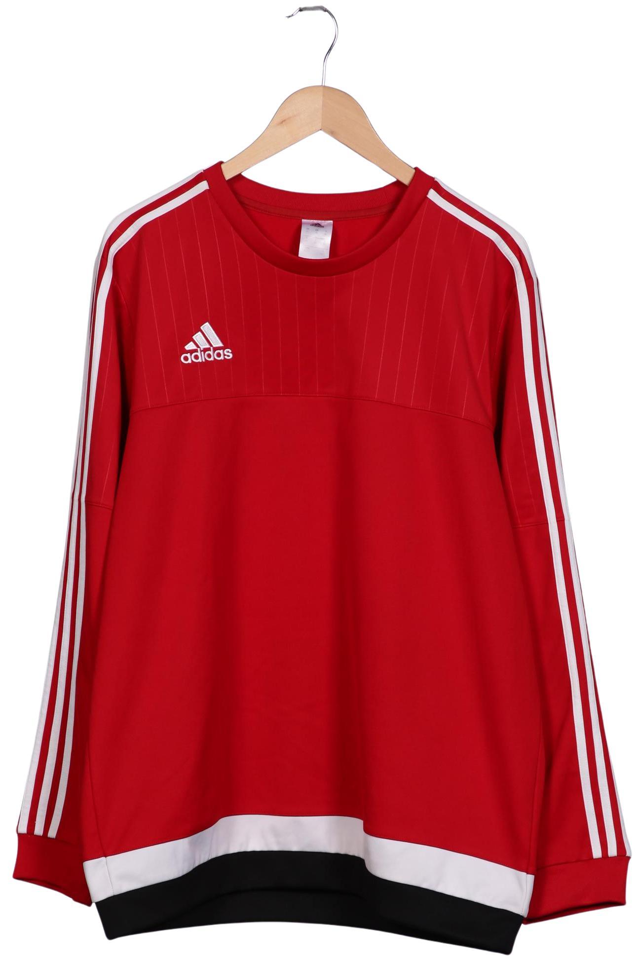 

adidas Herren Sweatshirt, rot, Gr. 54