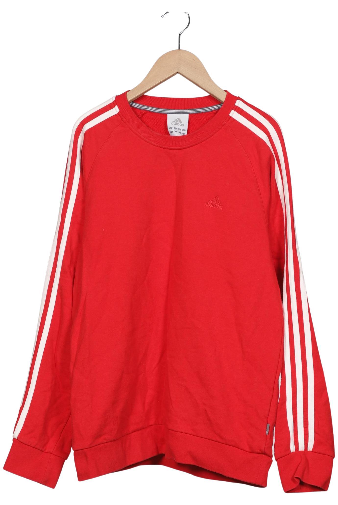 

adidas Herren Sweatshirt, rot, Gr. 46