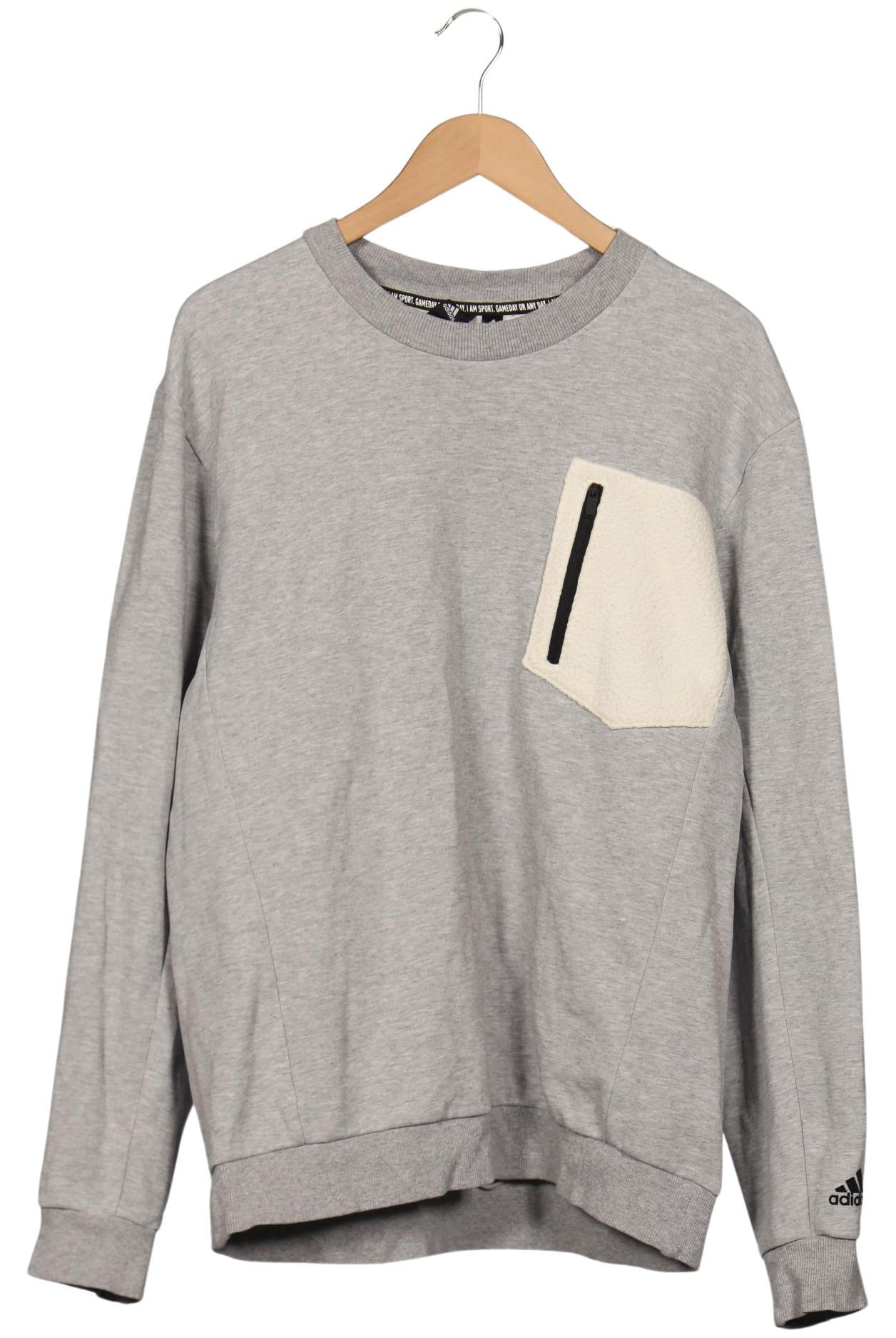 

adidas Herren Sweatshirt, grau, Gr. 54