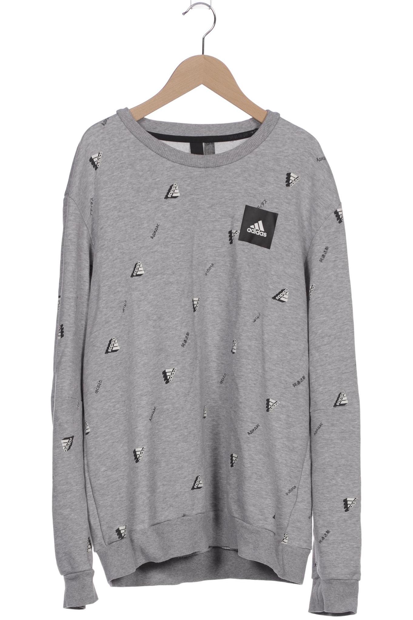

adidas Herren Sweatshirt, grau, Gr. 52