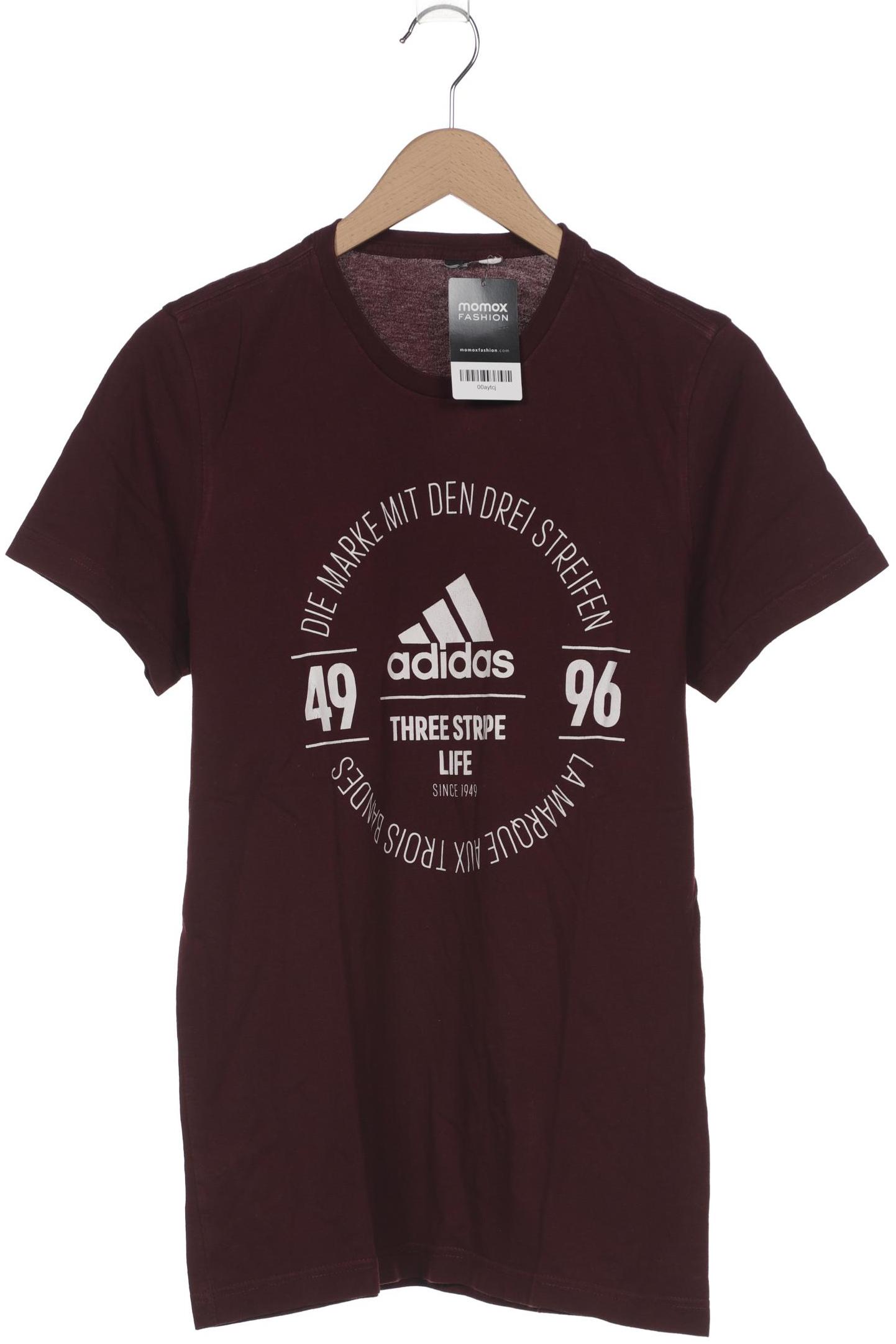 

adidas Herren T-Shirt, bordeaux, Gr. 48