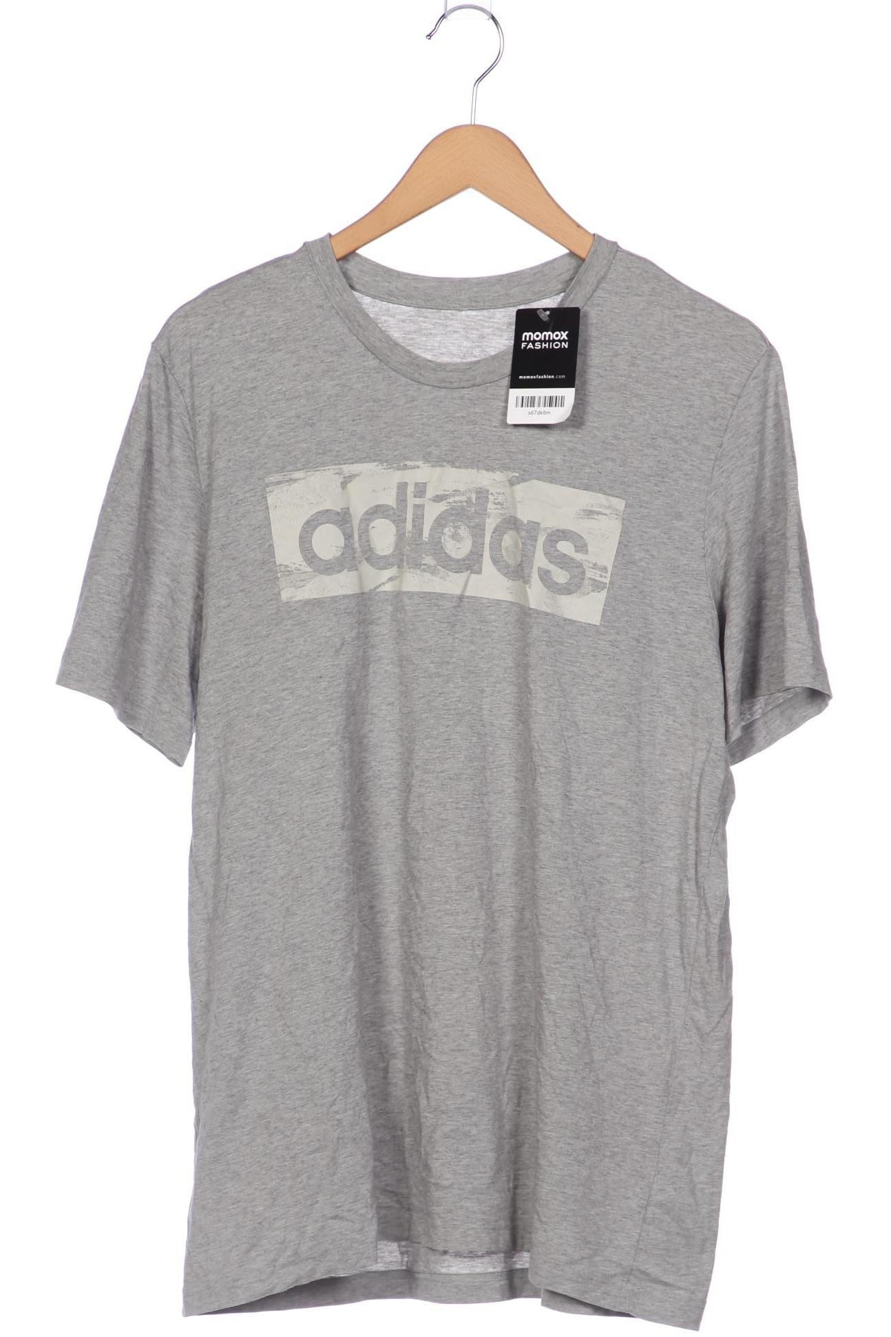 

adidas Herren T-Shirt, grau, Gr. 54