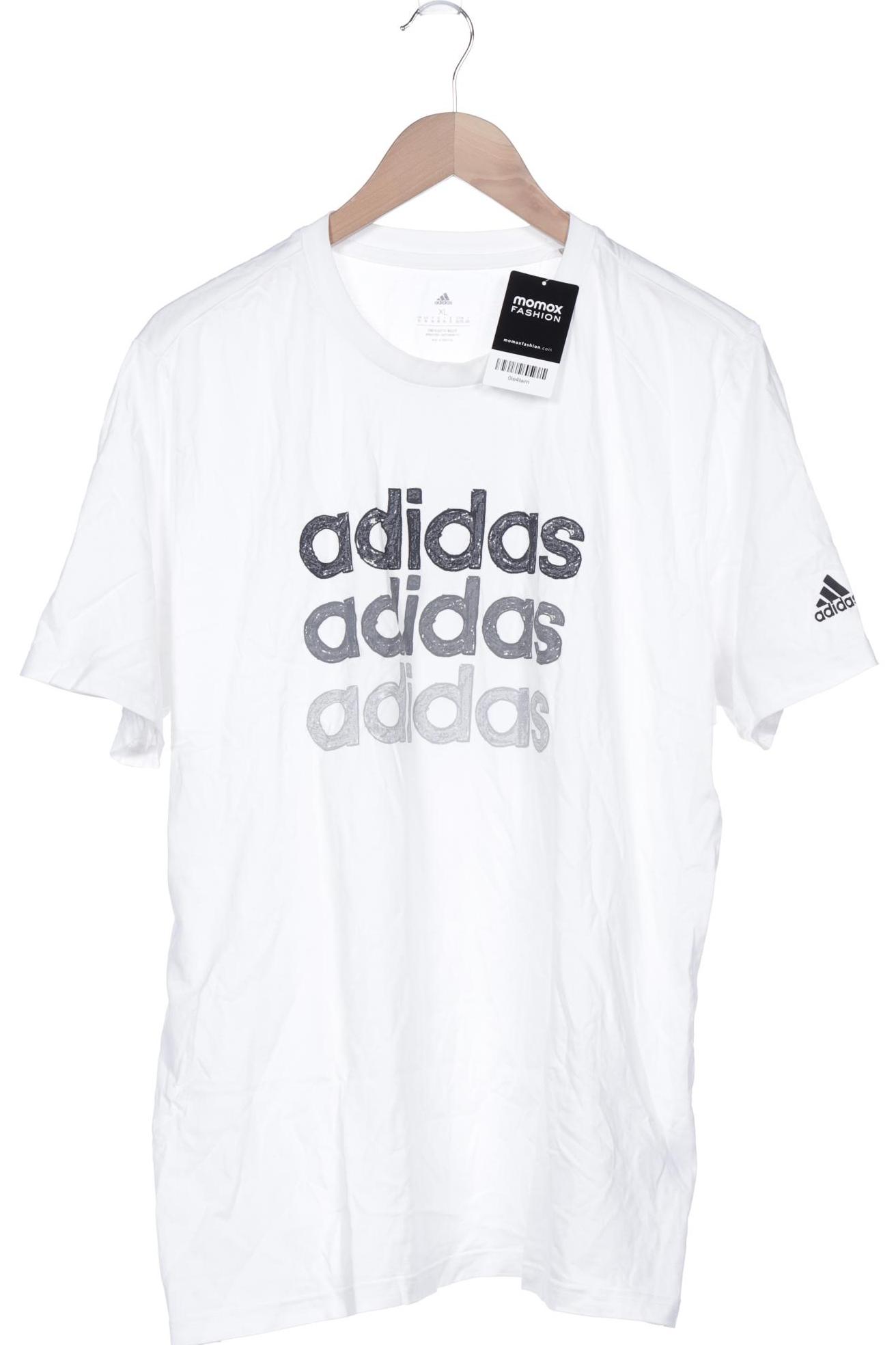 

adidas Herren T-Shirt, weiß, Gr. 54