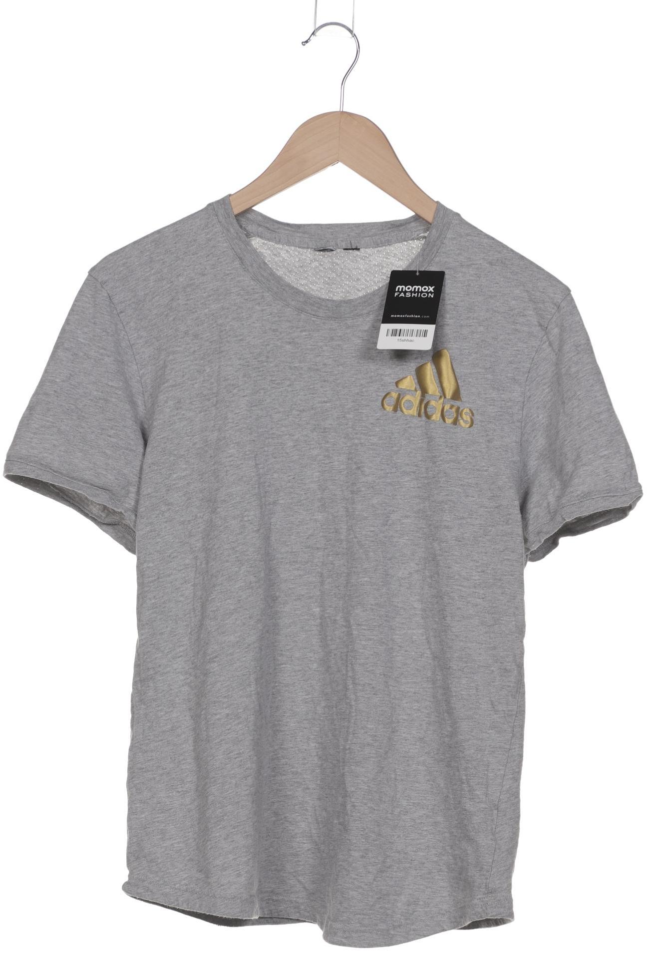 

adidas Herren T-Shirt, grau, Gr. 46