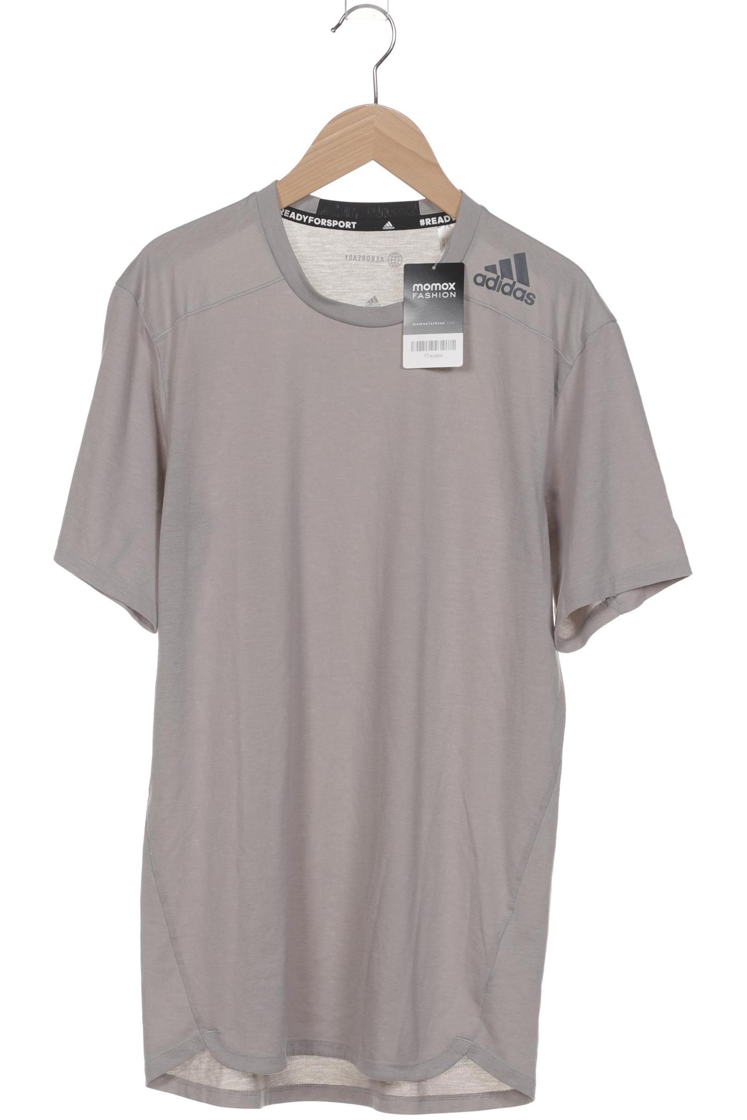 

adidas Herren T-Shirt, grau, Gr. 46