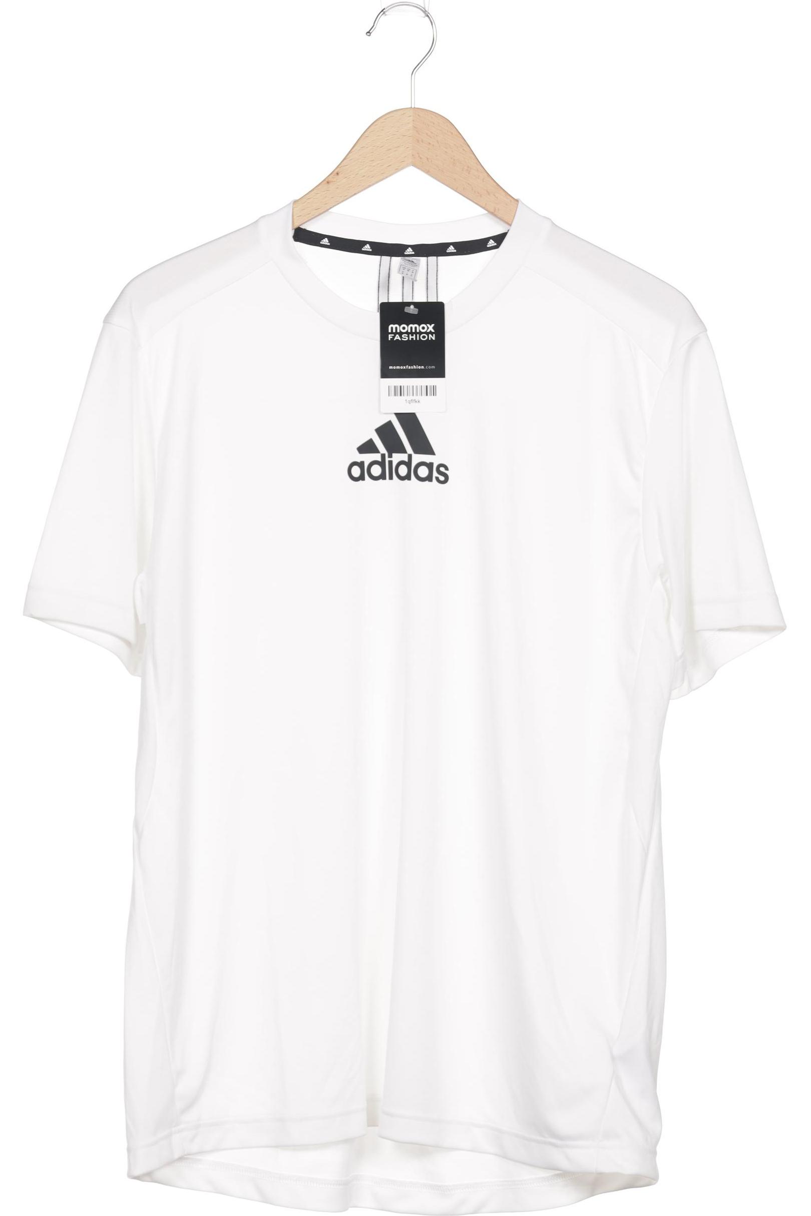 

adidas Herren T-Shirt, weiß, Gr. 48