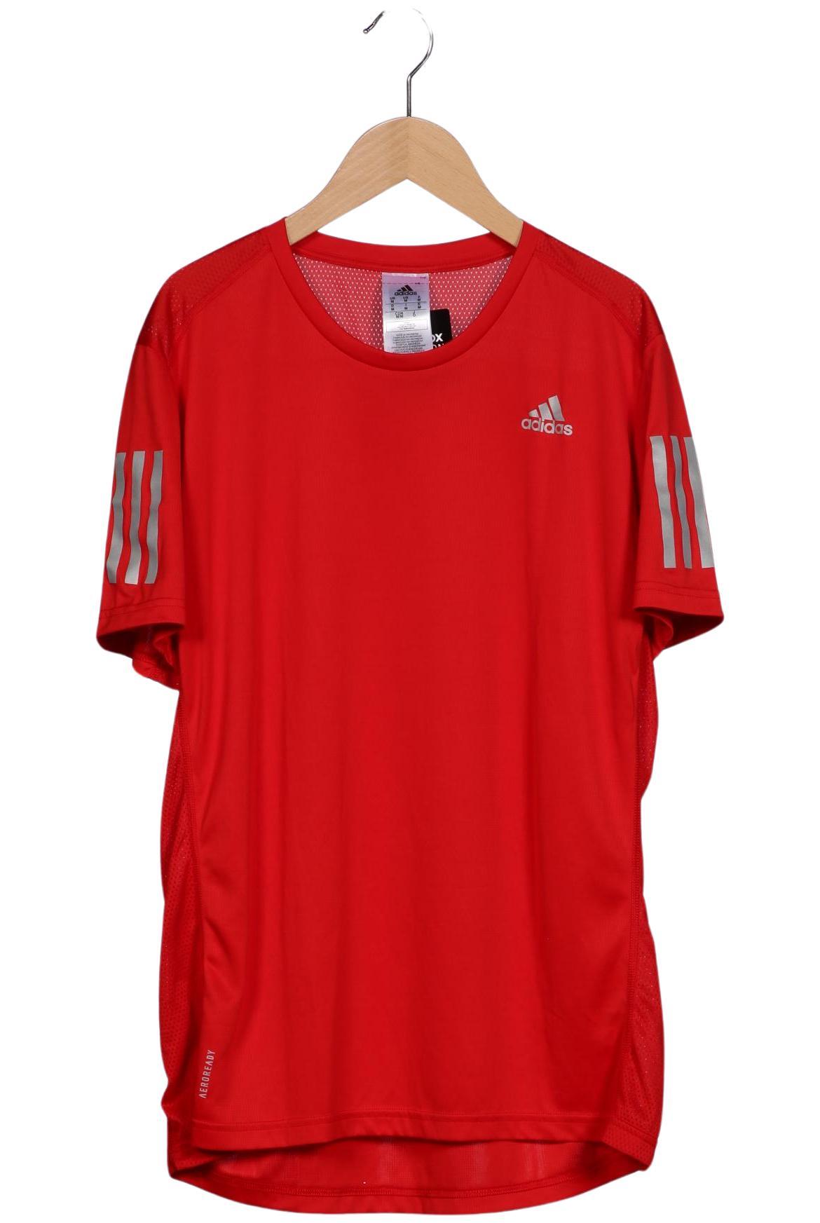 

adidas Herren T-Shirt, rot, Gr. 48