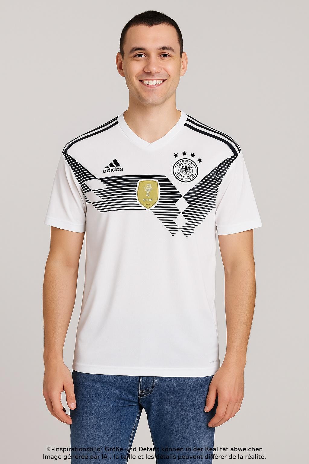 

adidas Herren T-Shirt, weiß, Gr. 48