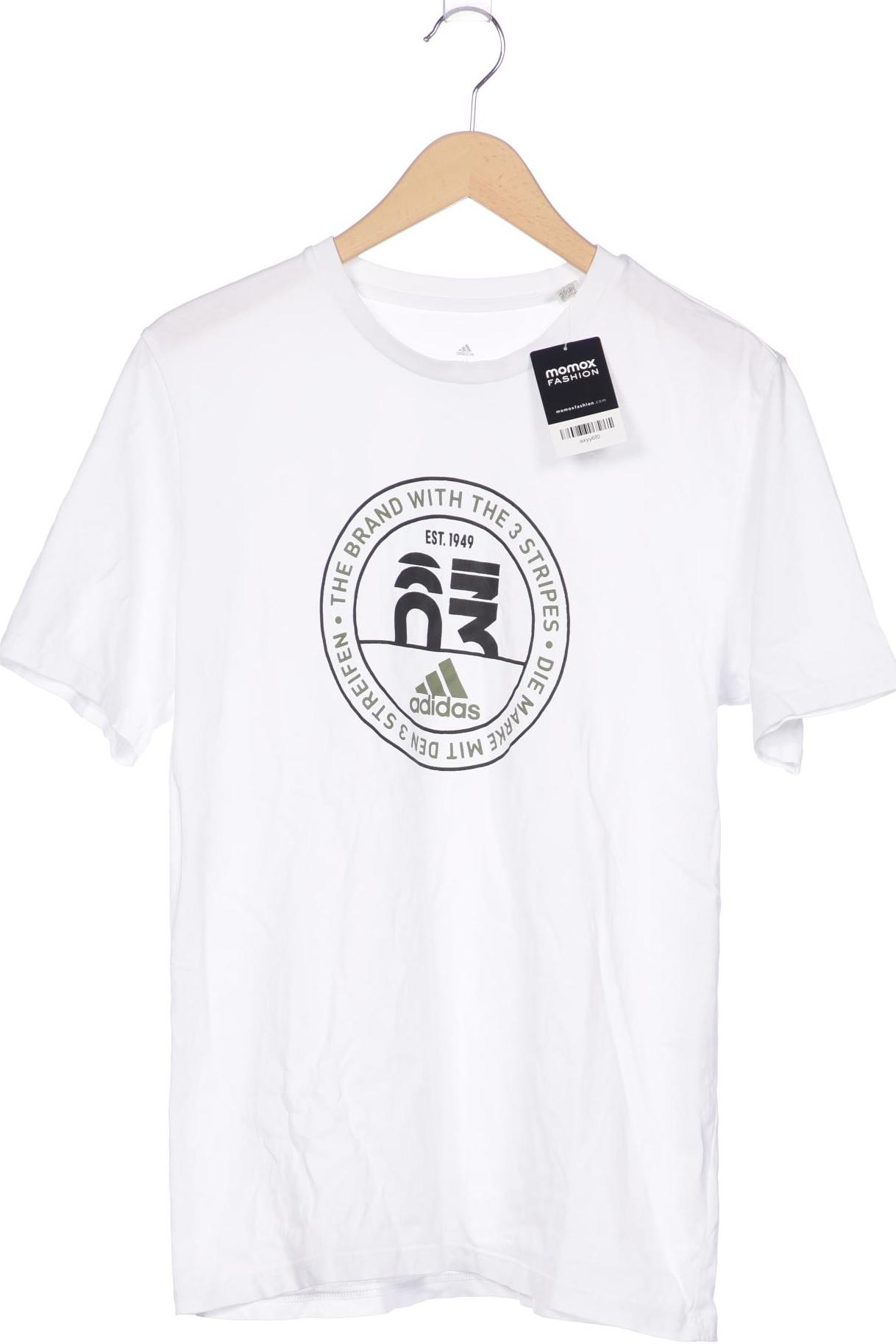 

adidas Herren T-Shirt, weiß, Gr. 48
