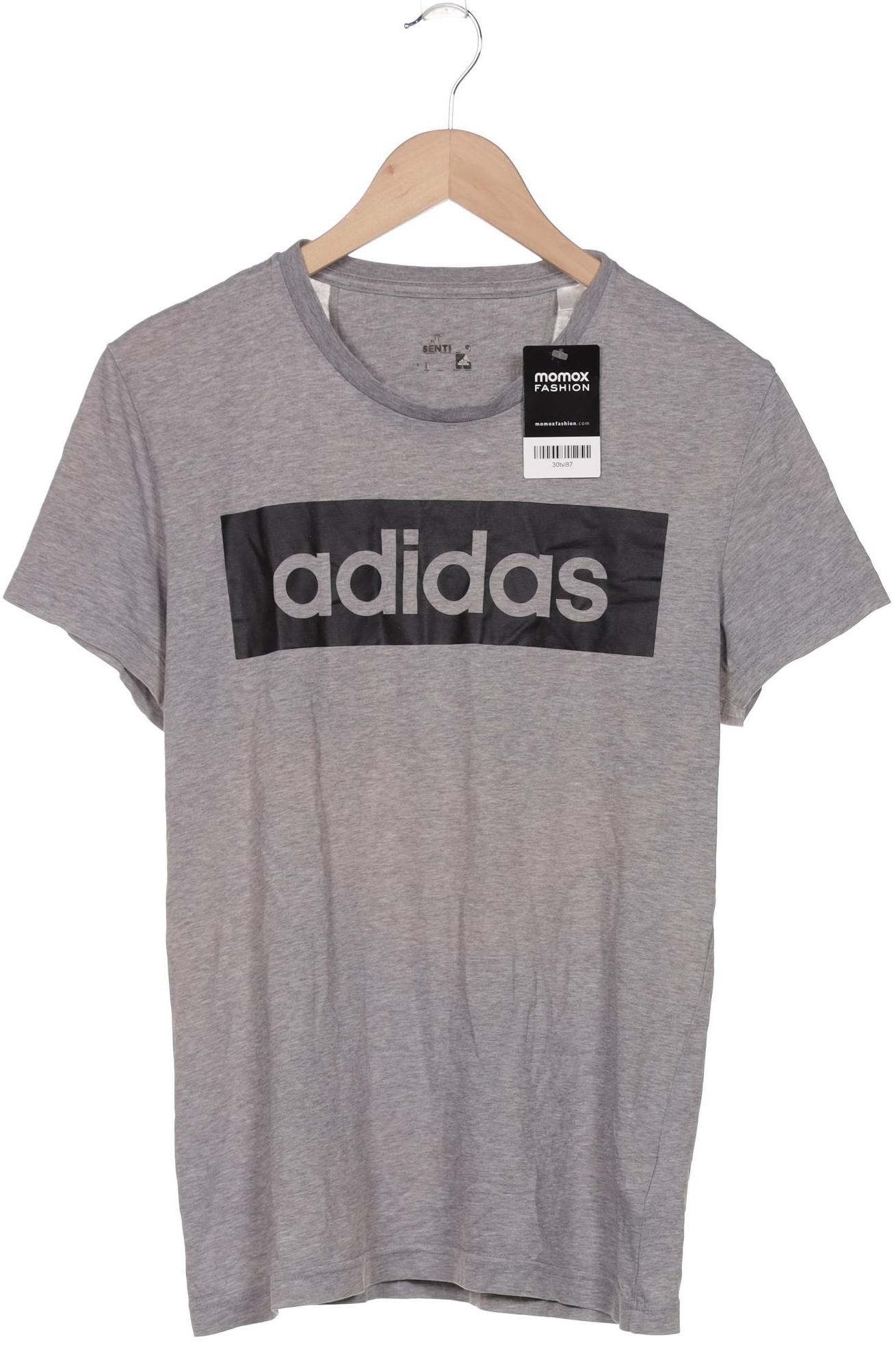 

adidas Herren T-Shirt, grau, Gr. 48