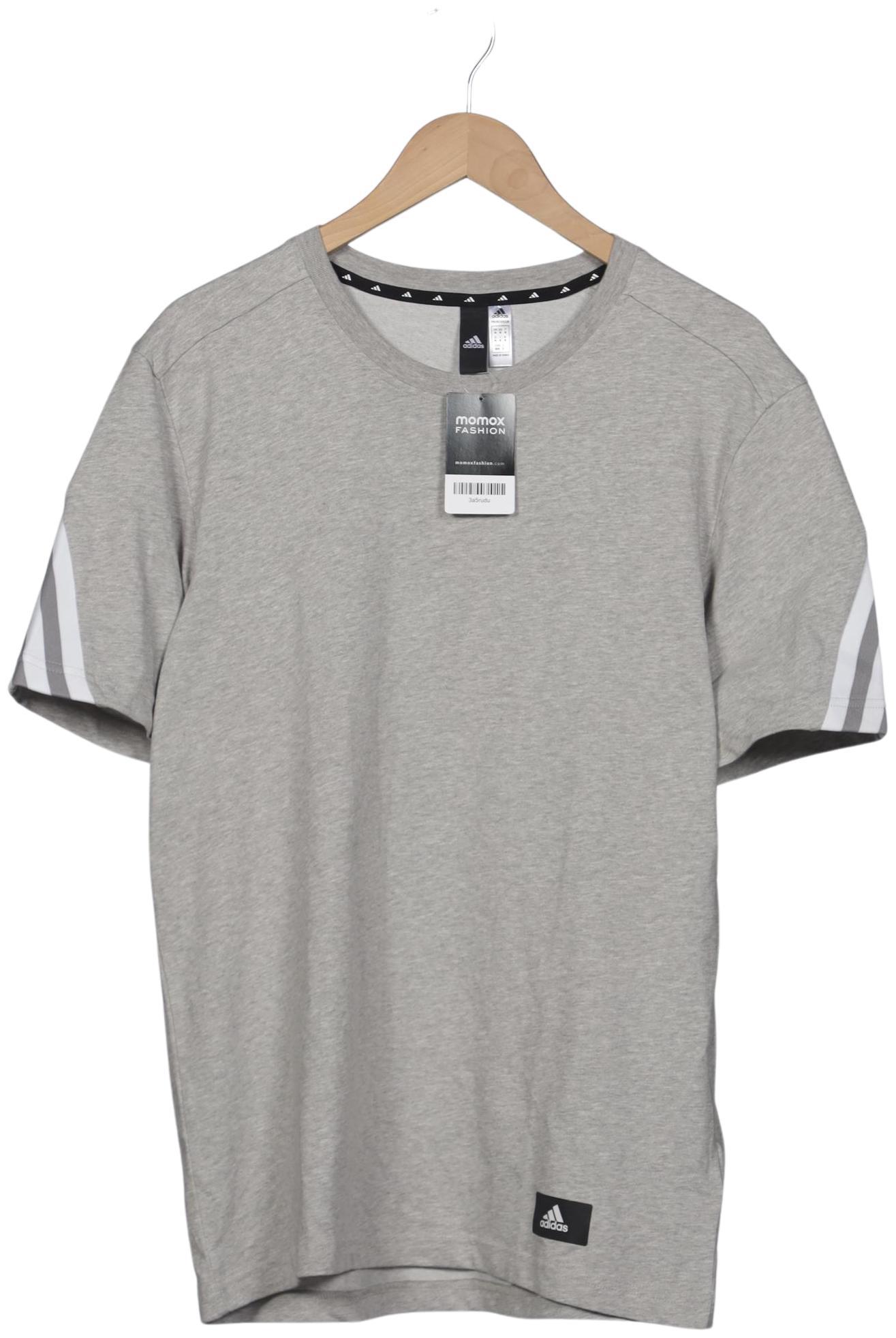 

adidas Herren T-Shirt, grau, Gr. 48