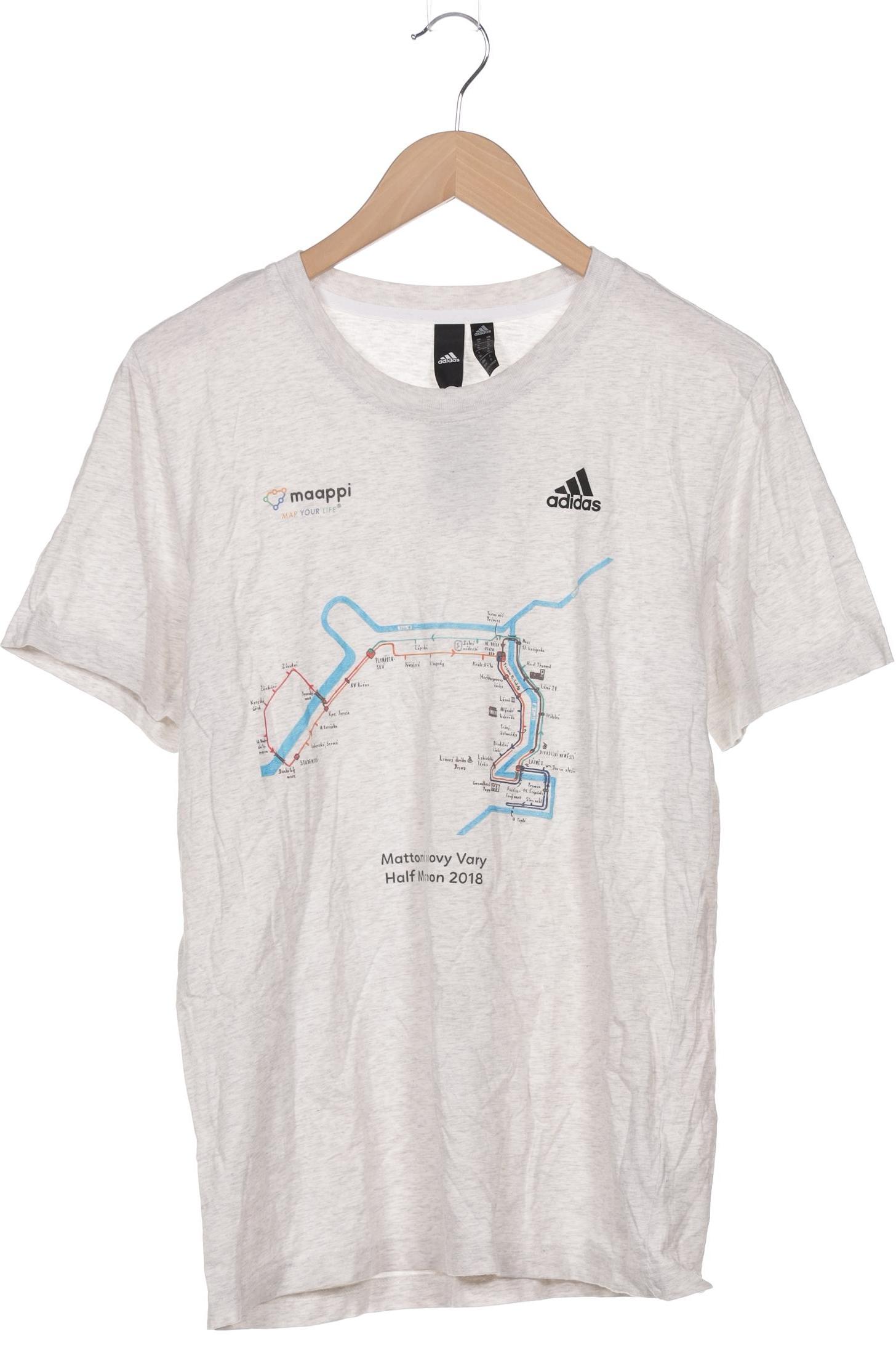 

adidas Herren T-Shirt, grau, Gr. 48