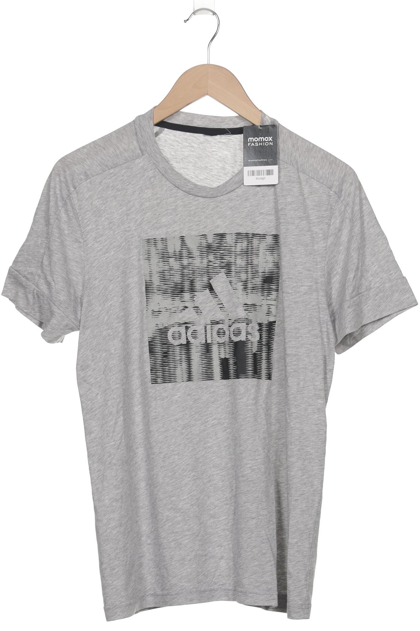 

adidas Herren T-Shirt, grau, Gr. 46