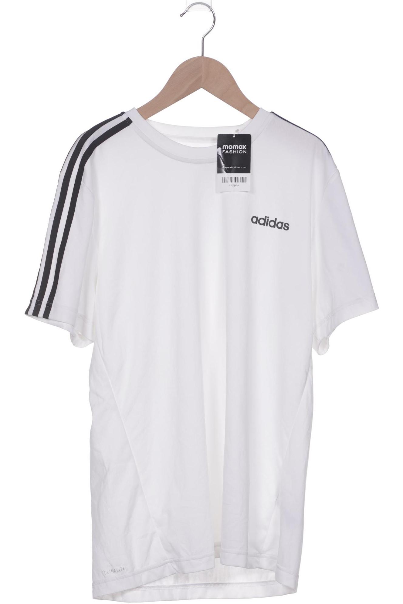 

adidas Herren T-Shirt, weiß, Gr. 48