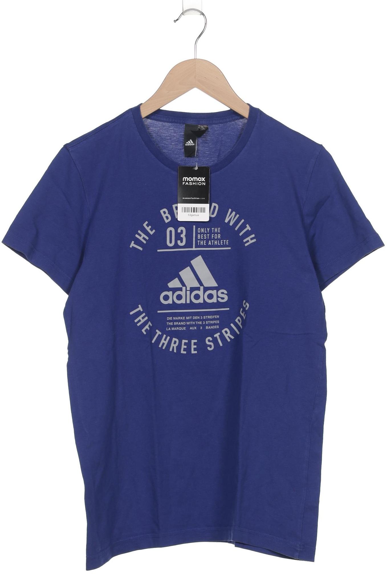 

adidas Herren T-Shirt, blau, Gr. 48