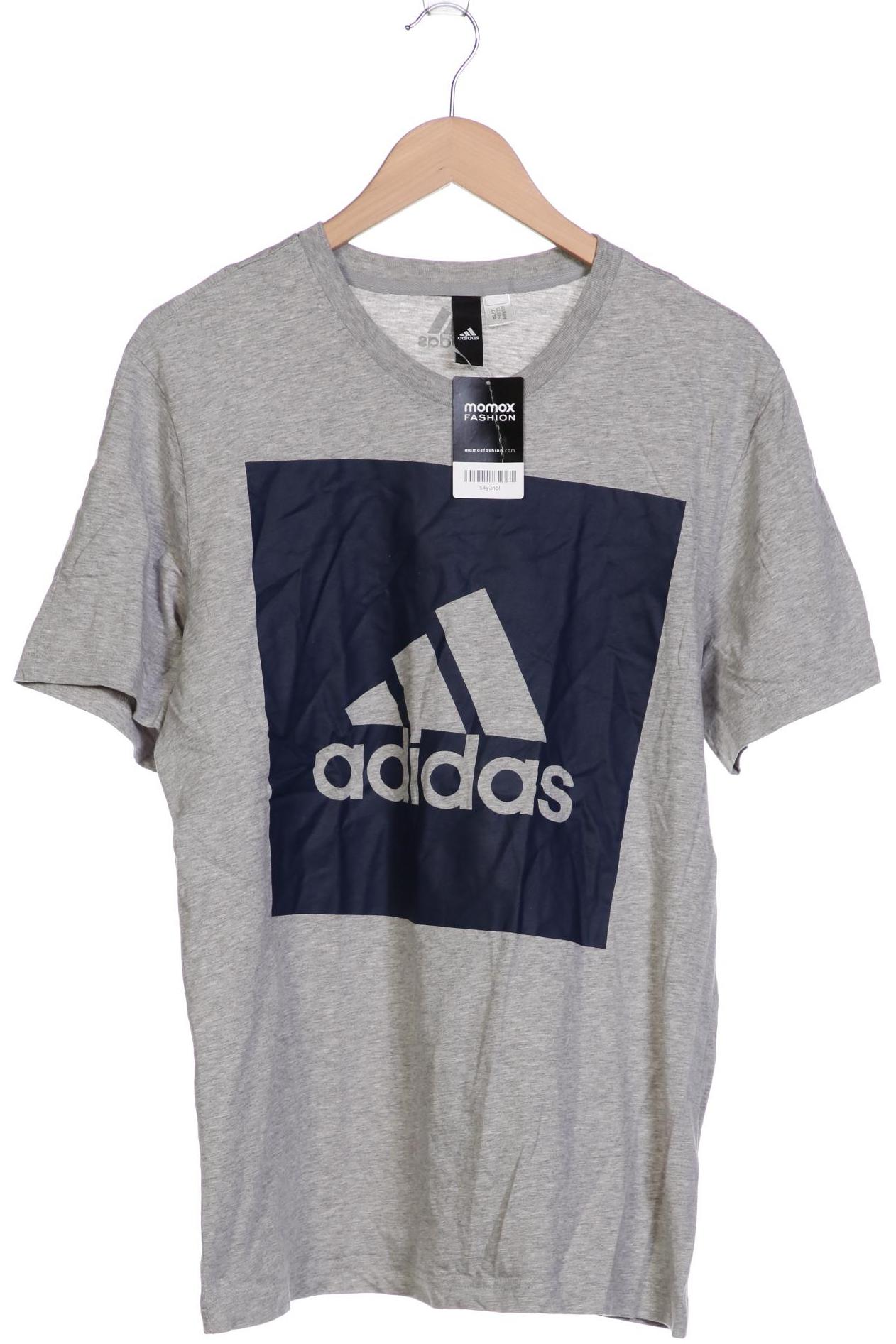 

adidas Herren T-Shirt, grau, Gr. 56