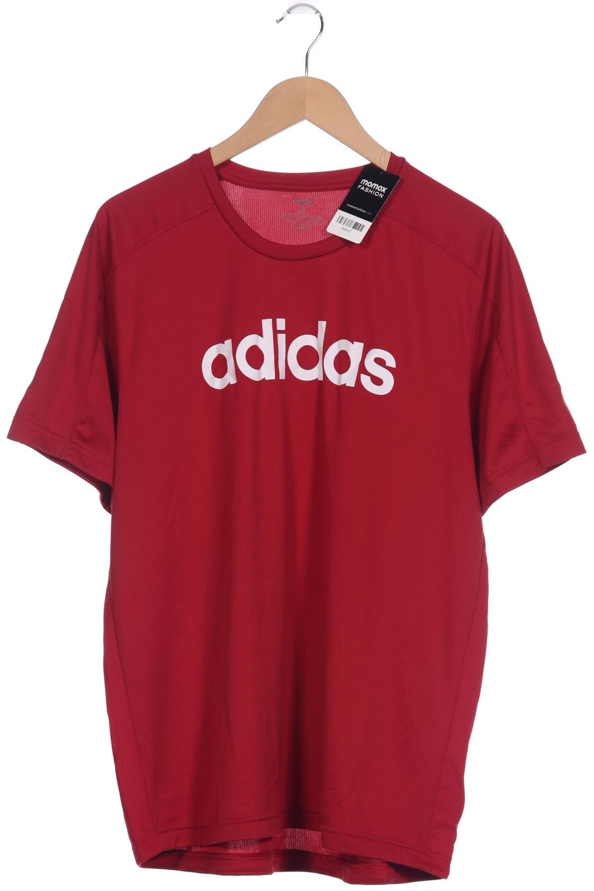 

adidas Herren T-Shirt, bordeaux, Gr. 54