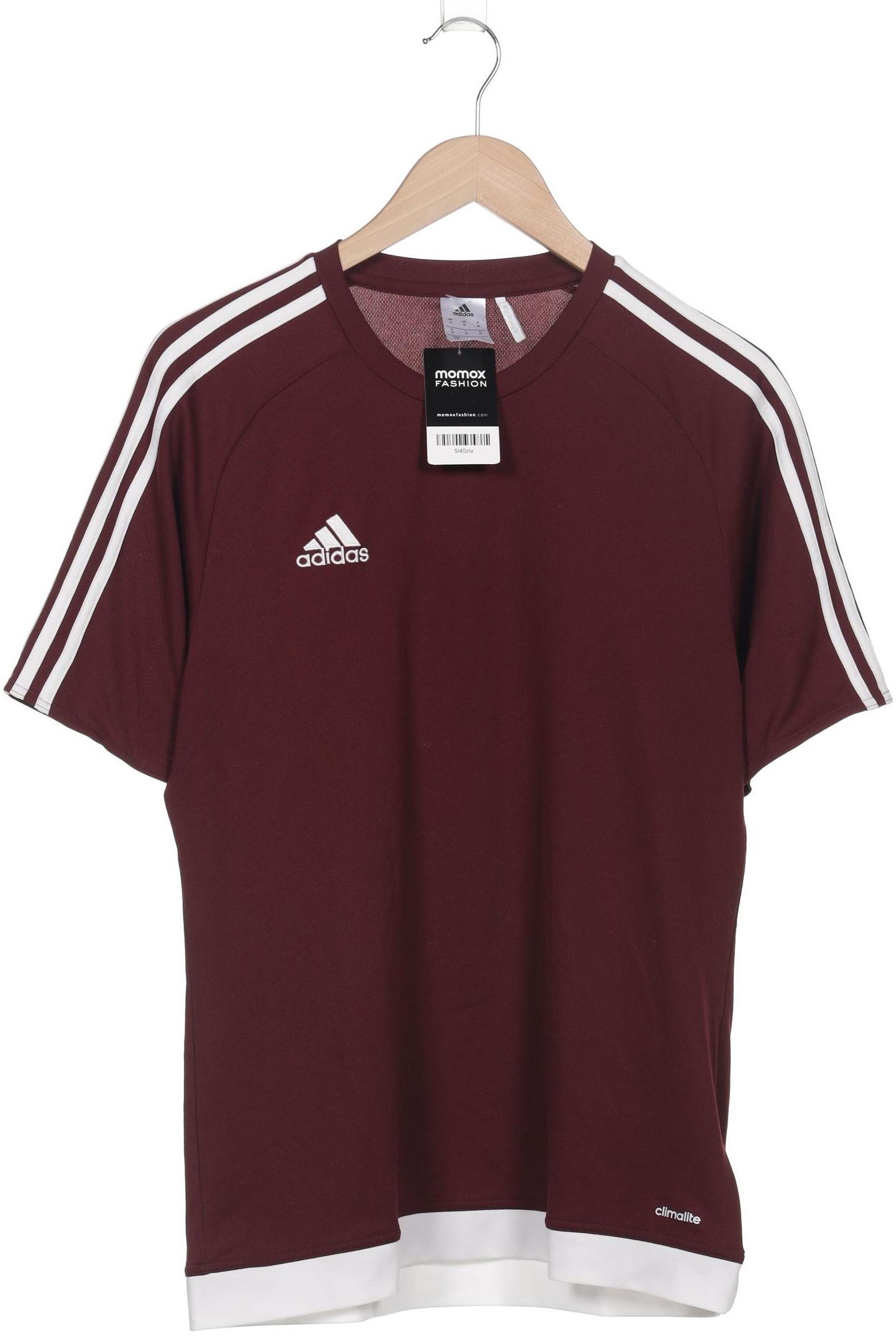 

adidas Herren T-Shirt, bordeaux, Gr. 48