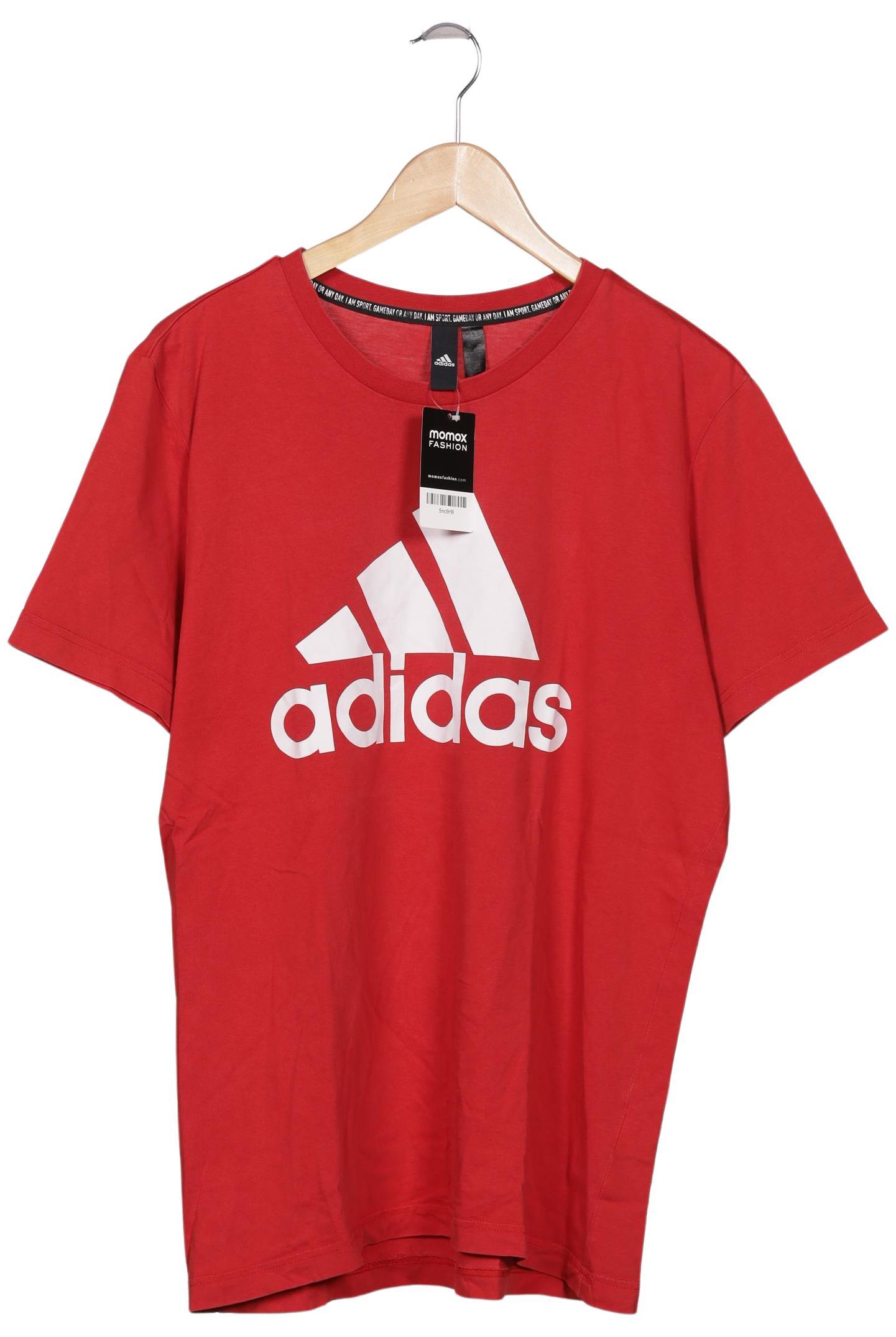 

adidas Herren T-Shirt, rot, Gr. 52