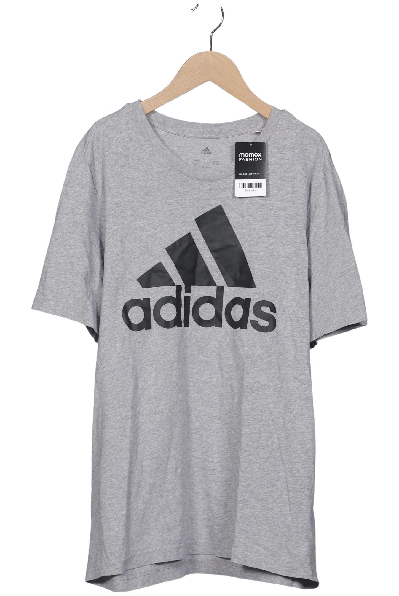 

adidas Herren T-Shirt, grau, Gr. 52