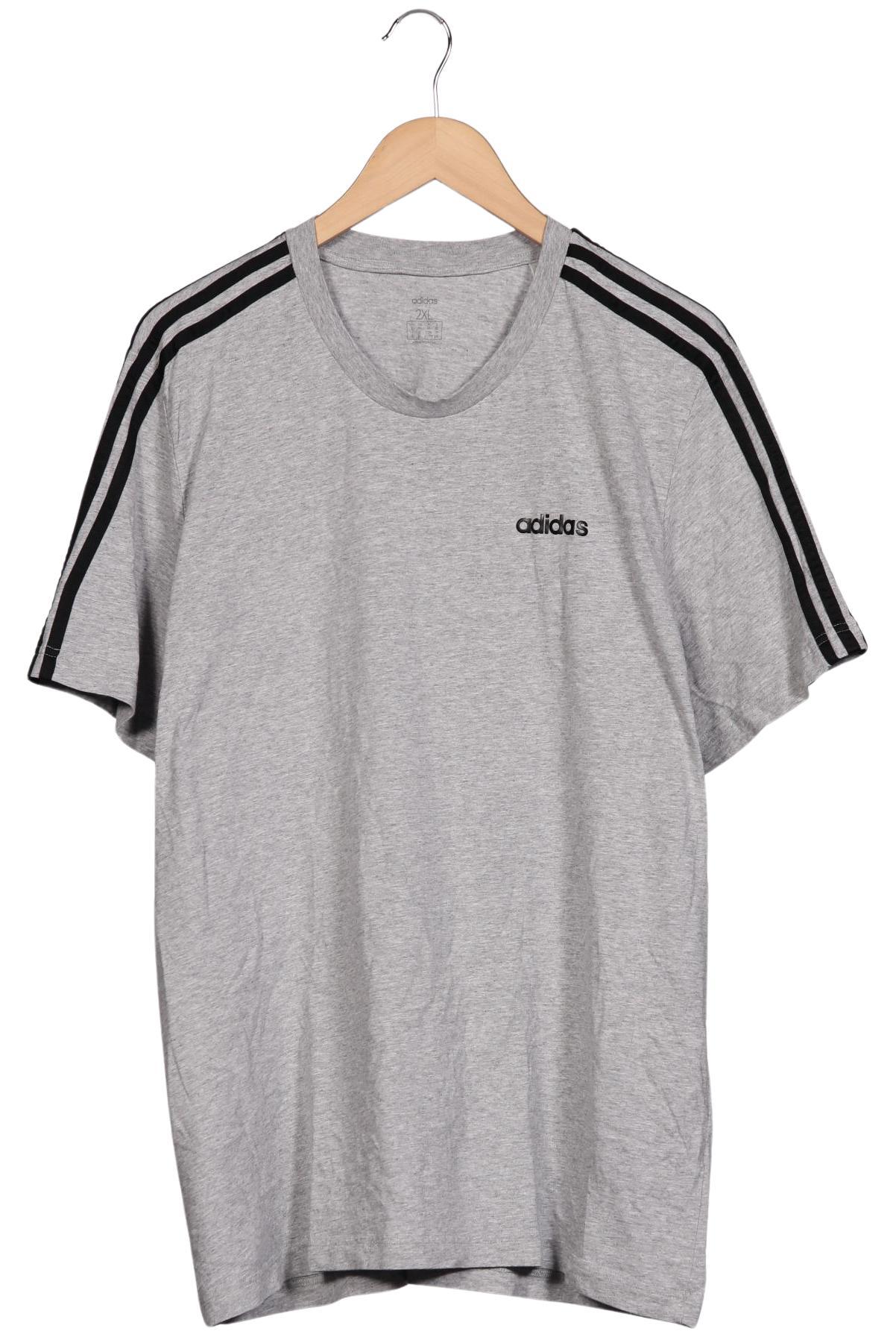 

adidas Herren T-Shirt, grau, Gr. 56