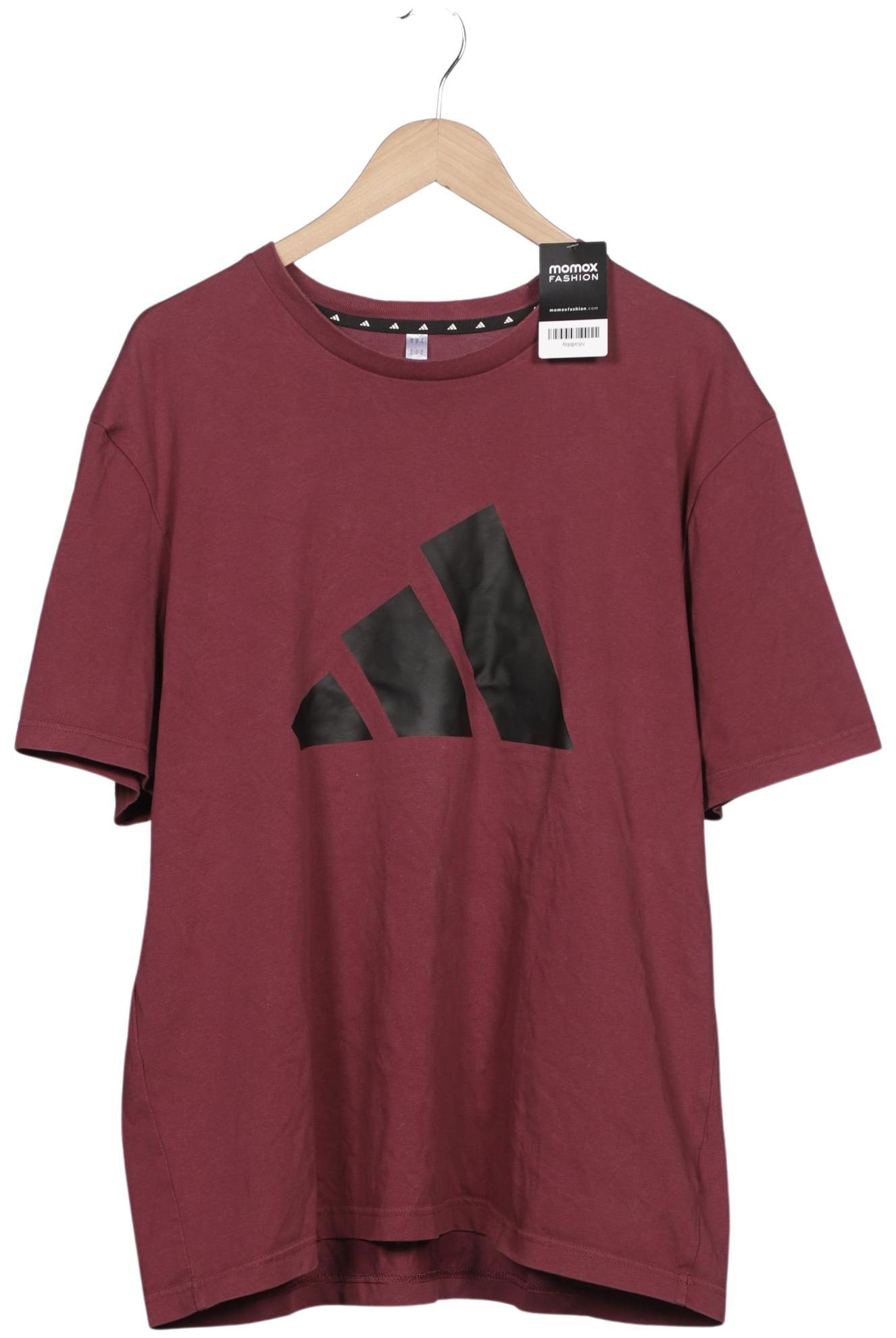 

adidas Herren T-Shirt, bordeaux, Gr. 54