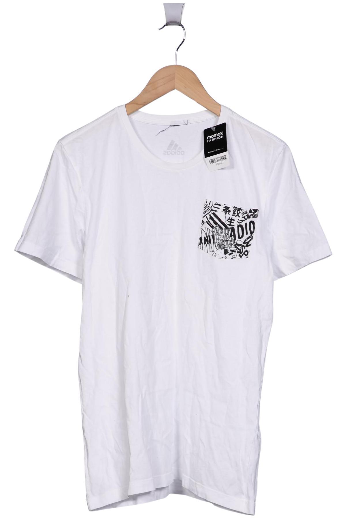 

adidas Herren T-Shirt, weiß, Gr. 48