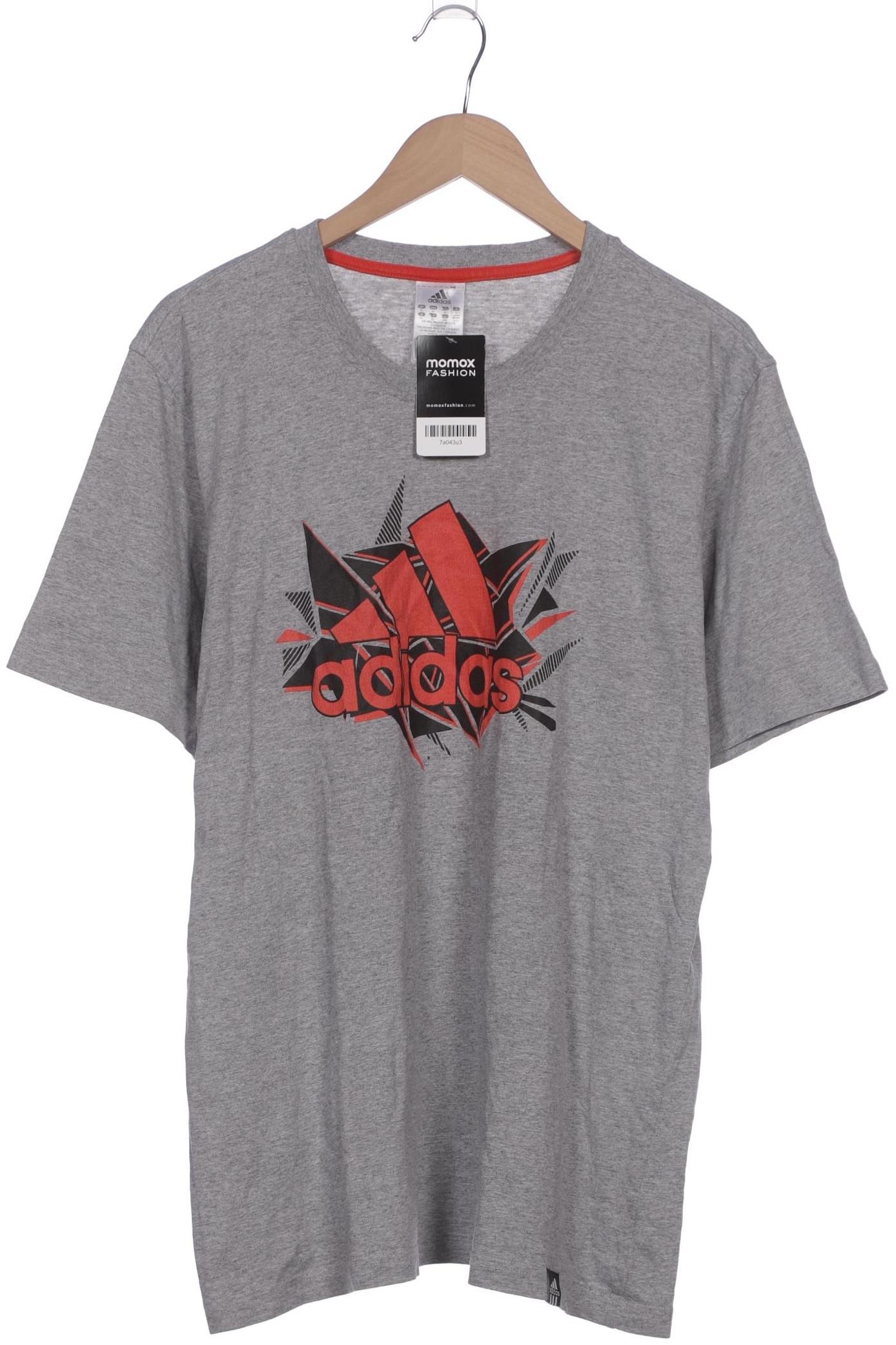

adidas Herren T-Shirt, grau, Gr. 54
