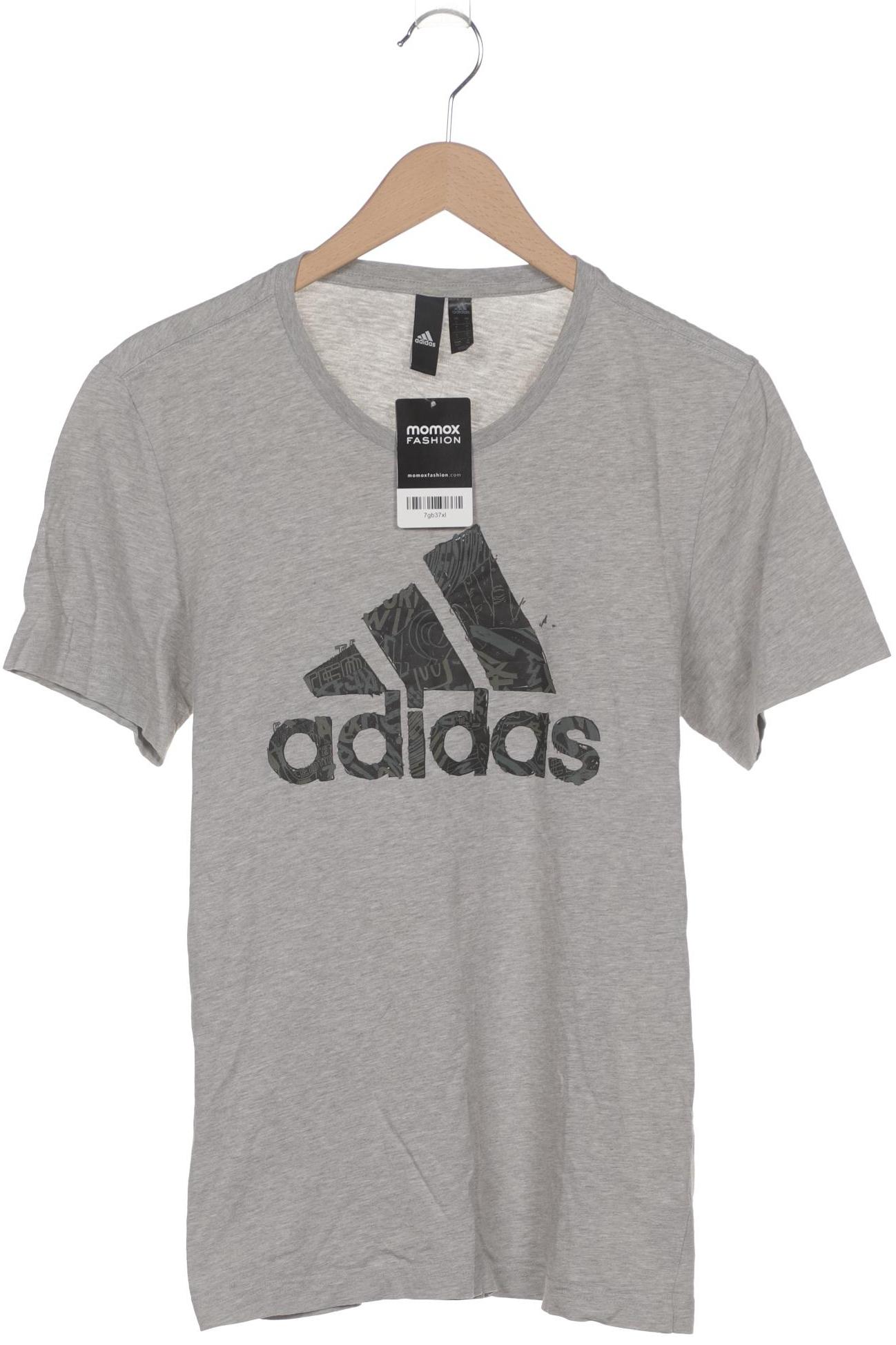 

adidas Herren T-Shirt, grau, Gr. 46