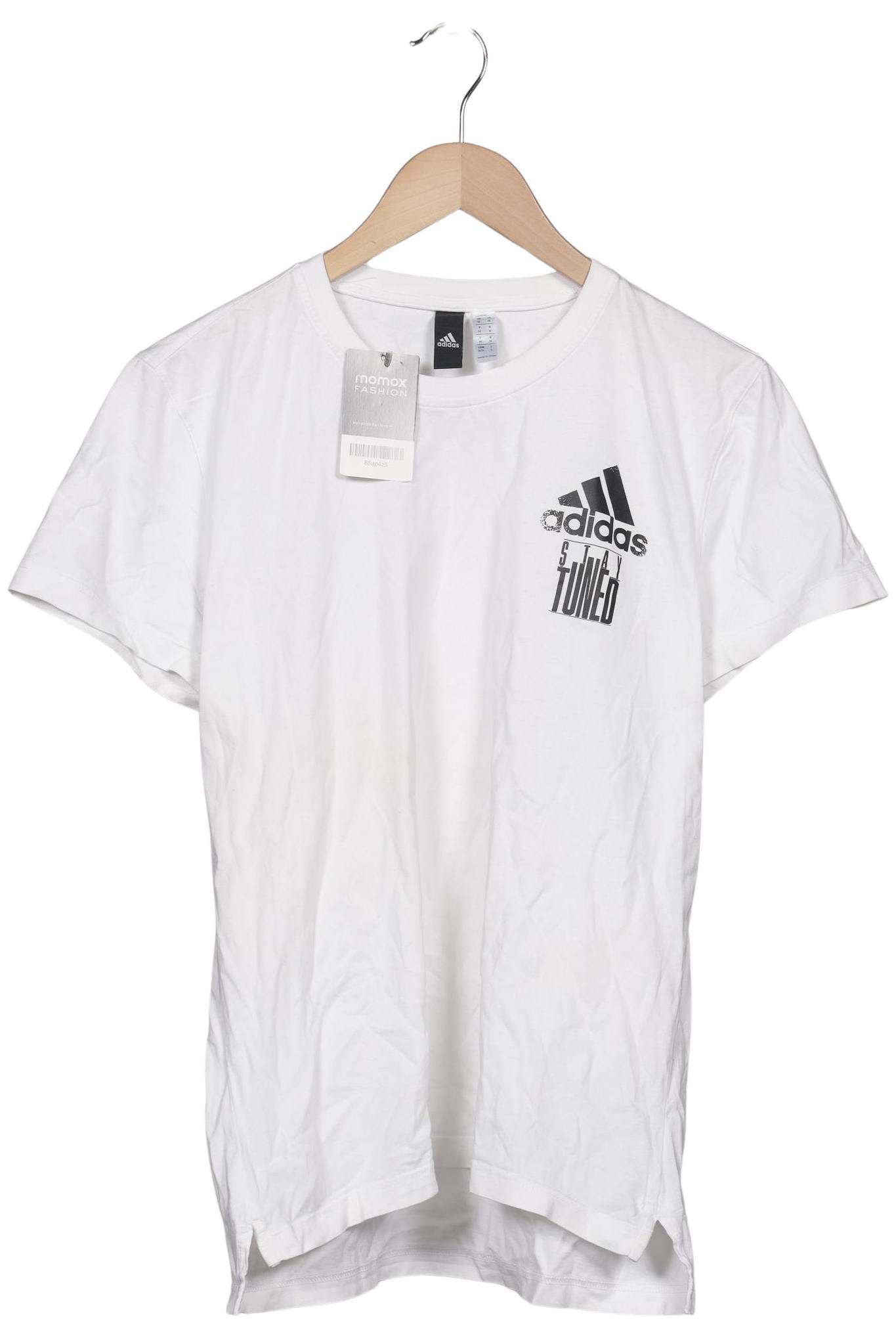 

adidas Herren T-Shirt, weiß, Gr. 48