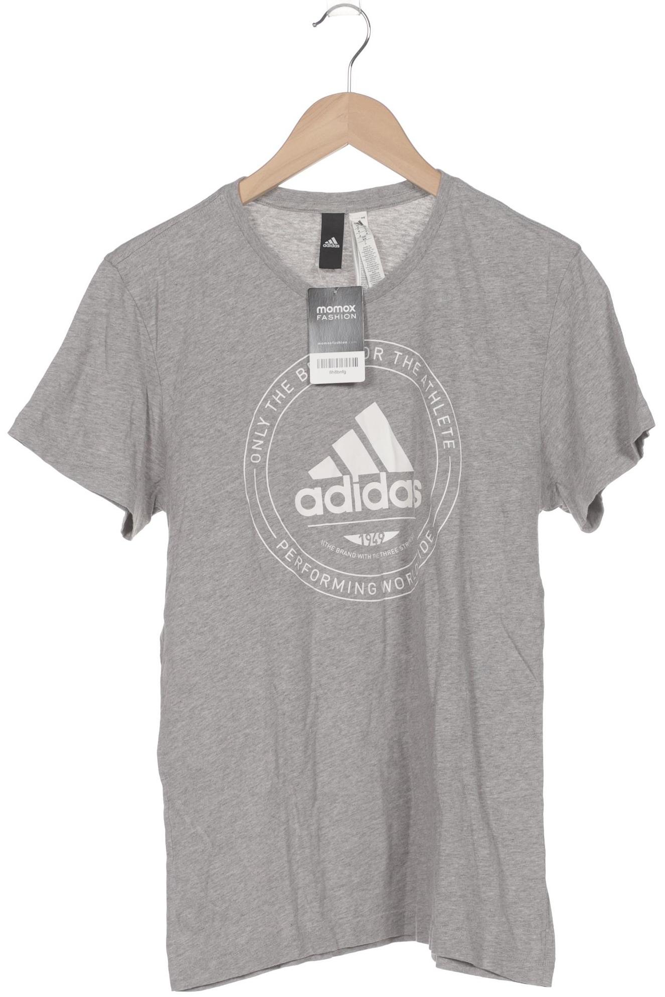 

adidas Herren T-Shirt, grau, Gr. 48