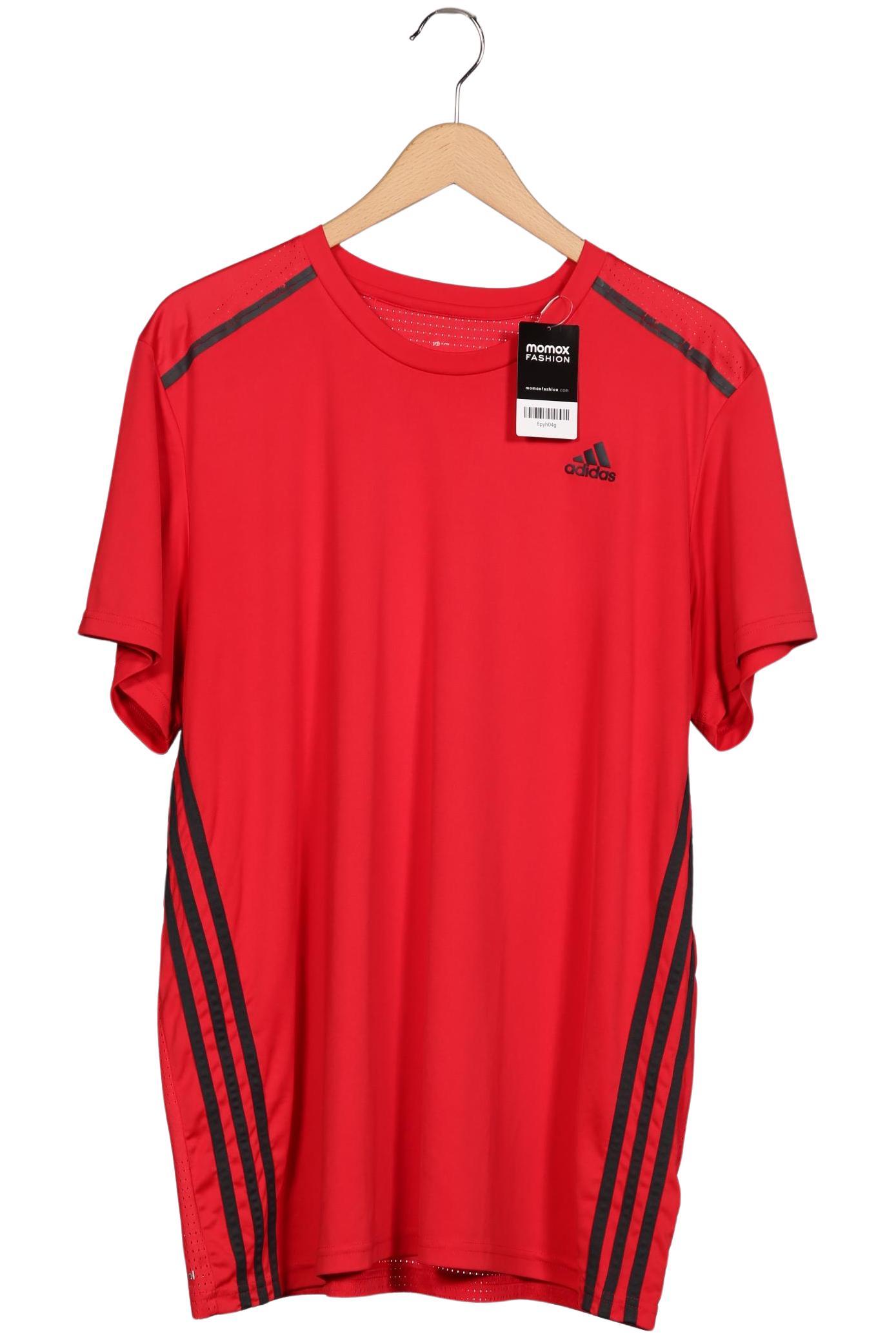 

adidas Herren T-Shirt, rot, Gr. 54