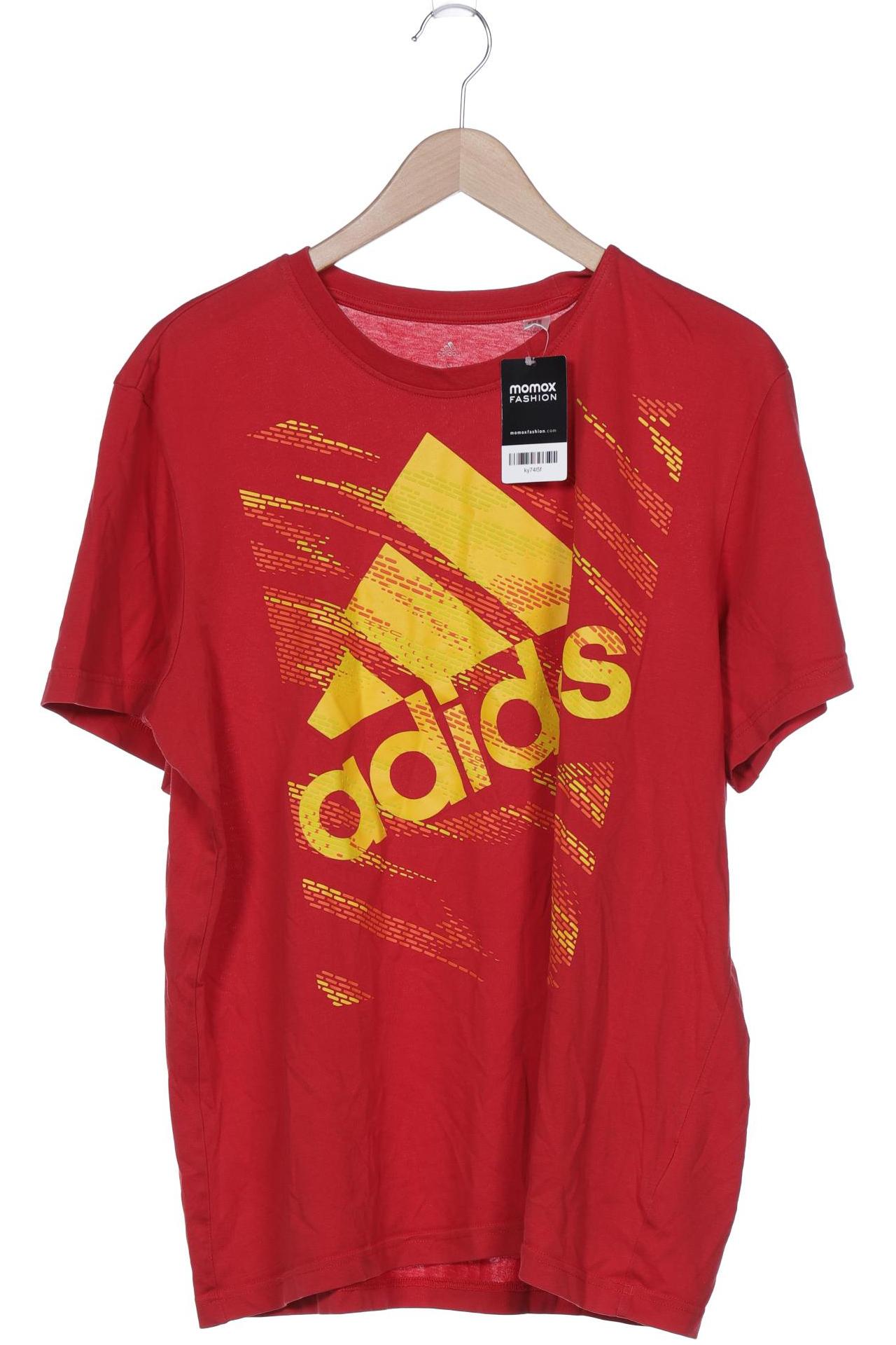 

adidas Herren T-Shirt, rot, Gr. 54