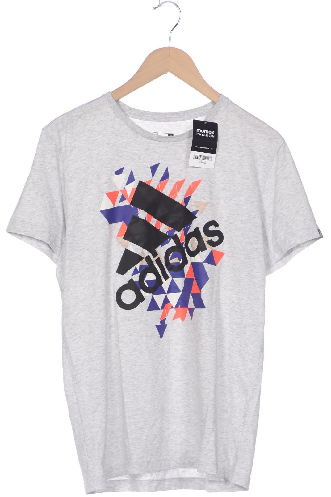 

adidas Herren T-Shirt, grau, Gr. 48