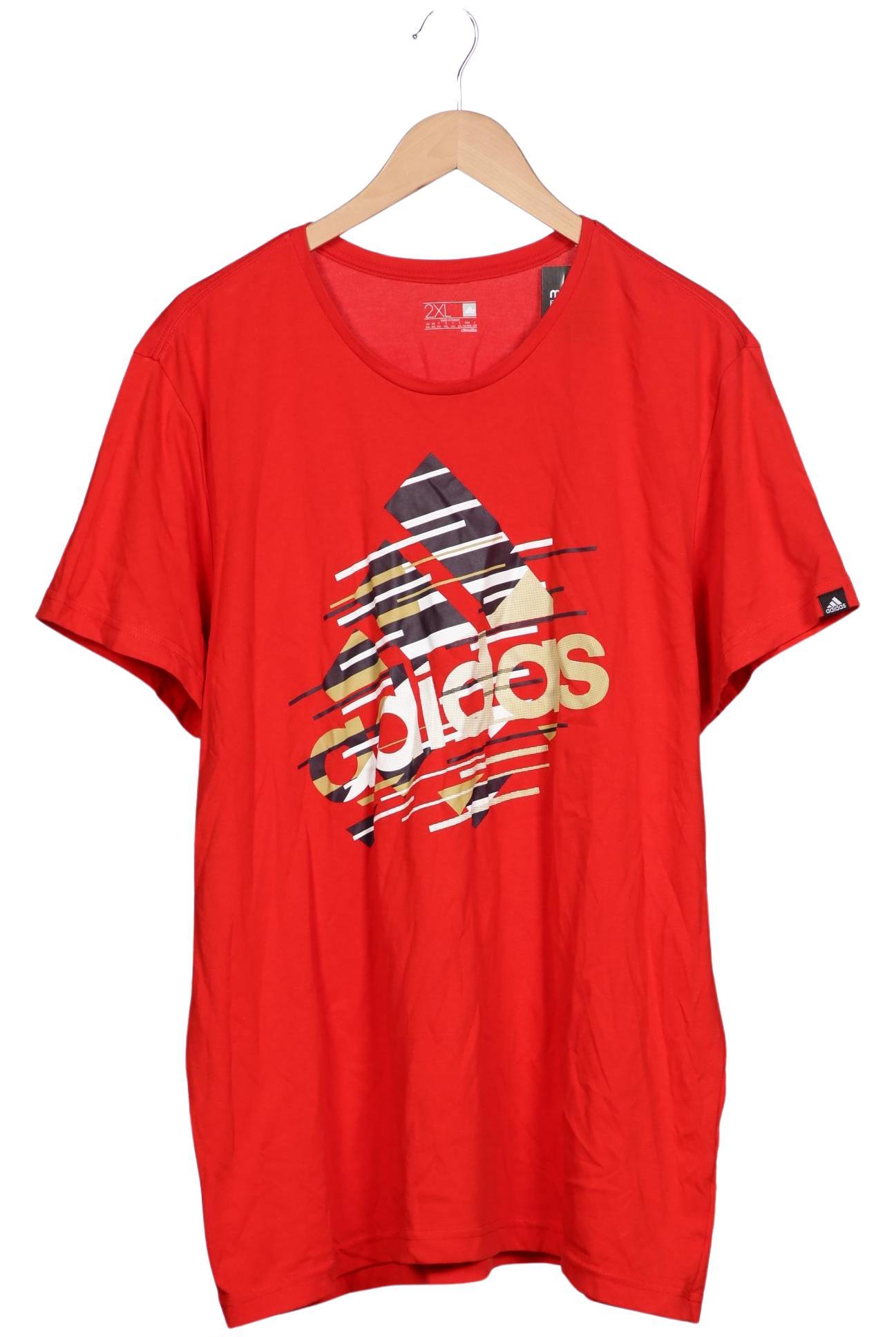 

adidas Herren T-Shirt, rot, Gr. 56