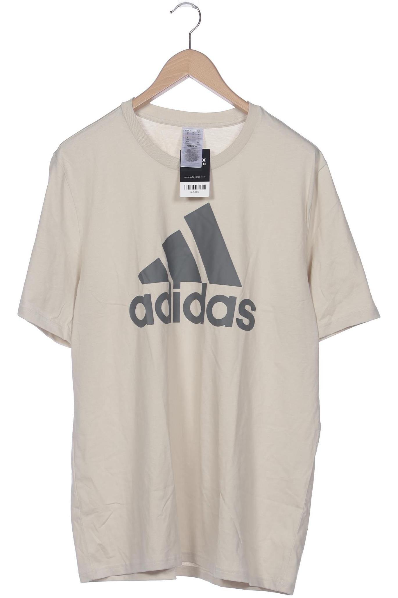 

adidas Herren T-Shirt, beige, Gr. 54