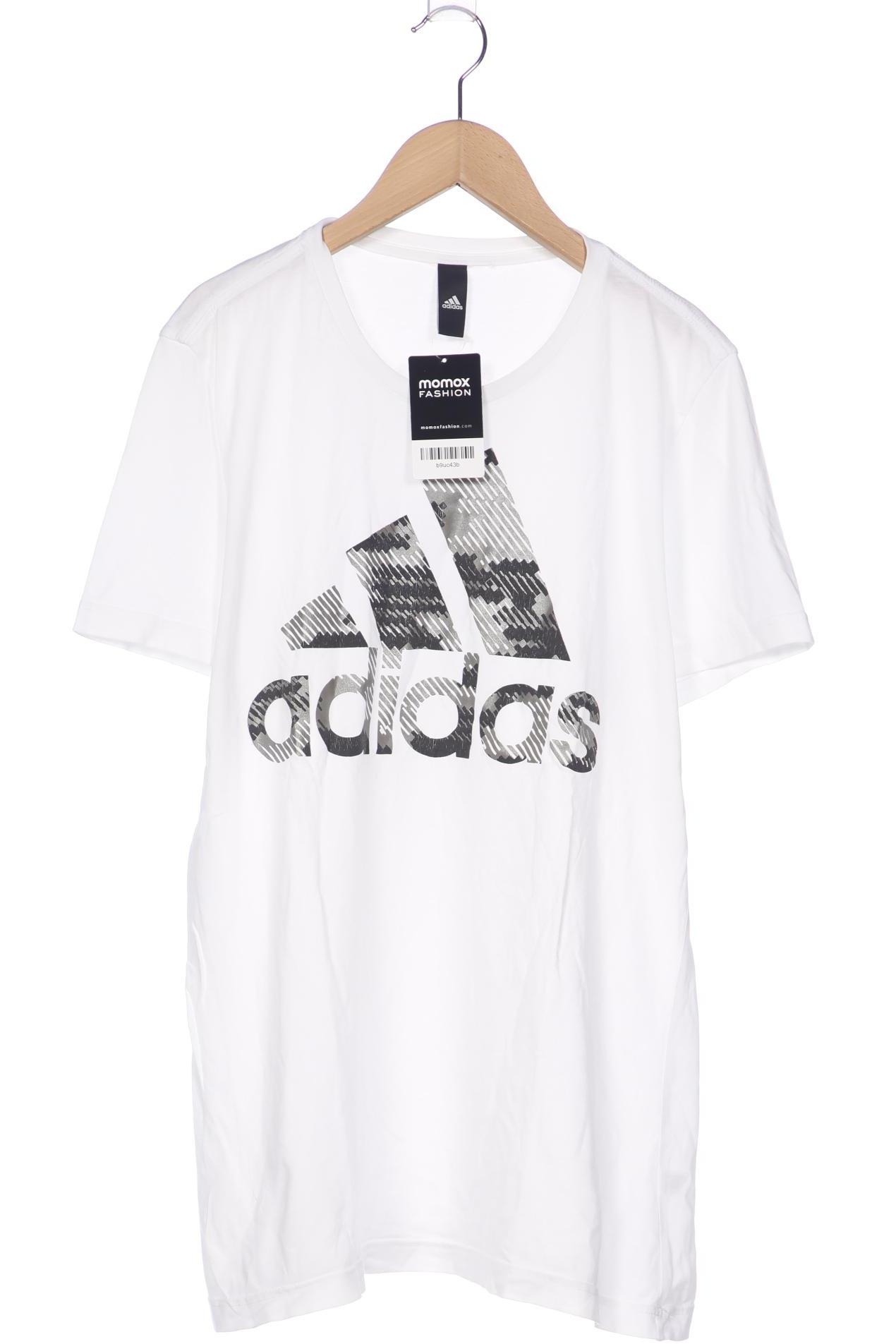 

adidas Herren T-Shirt, weiß, Gr. 52
