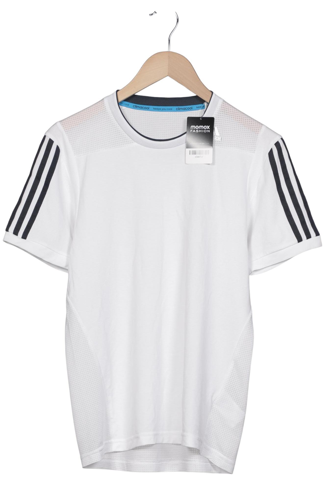 

adidas Herren T-Shirt, weiß, Gr. 46