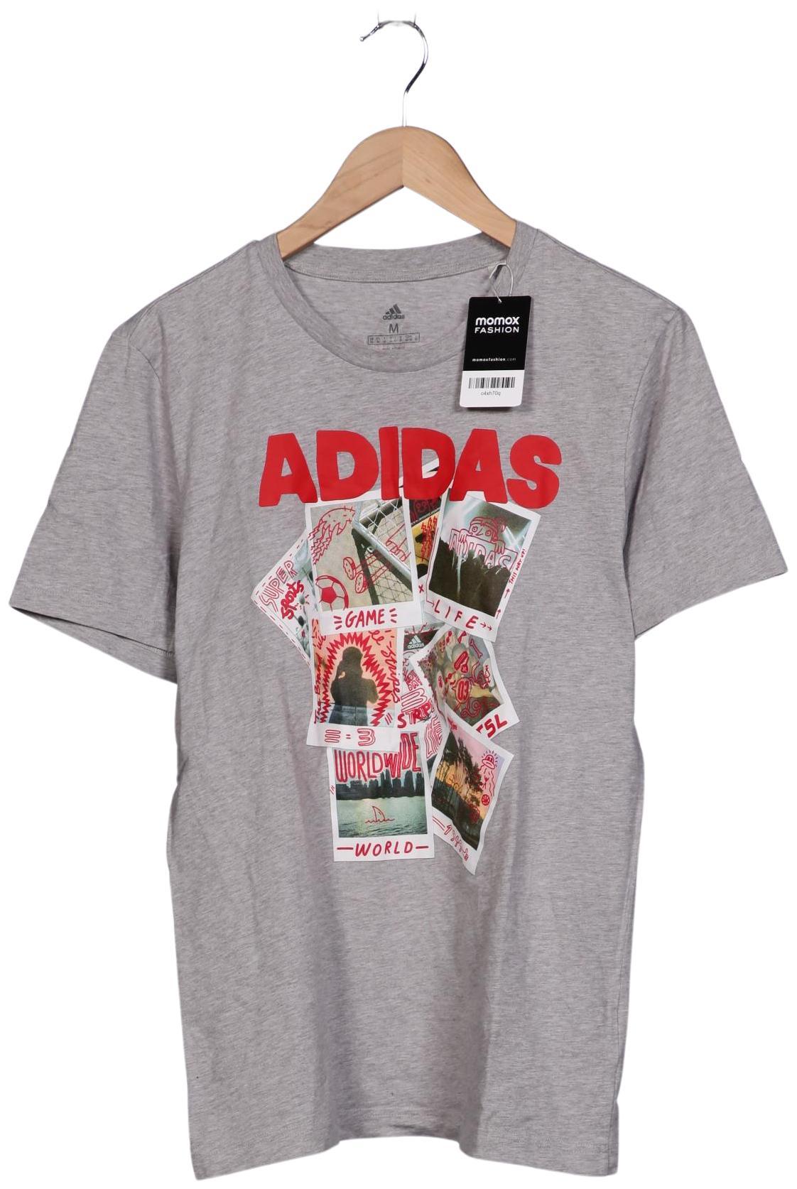 

adidas Herren T-Shirt, grau, Gr. 48