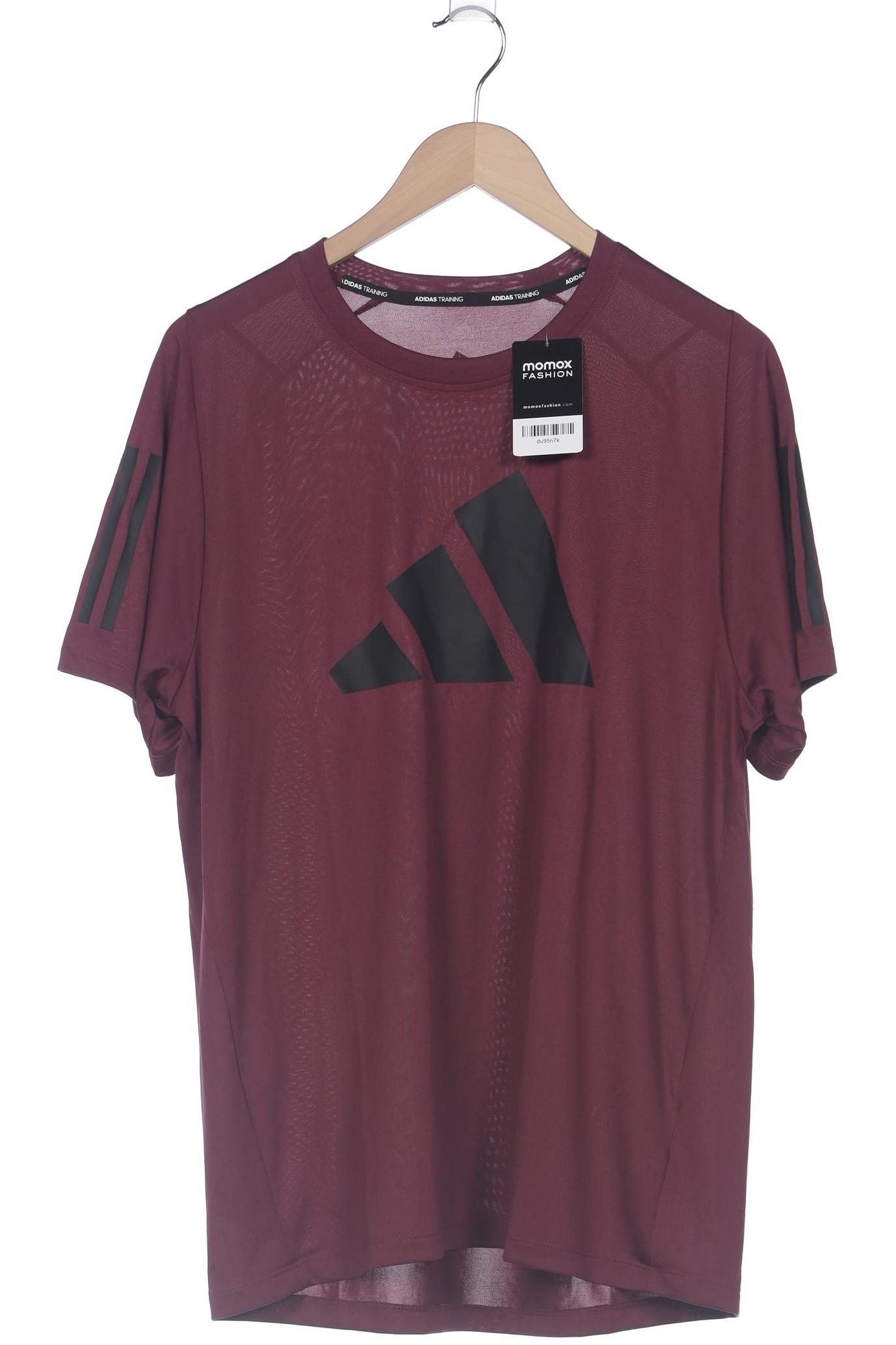 

adidas Herren T-Shirt, bordeaux, Gr. 52
