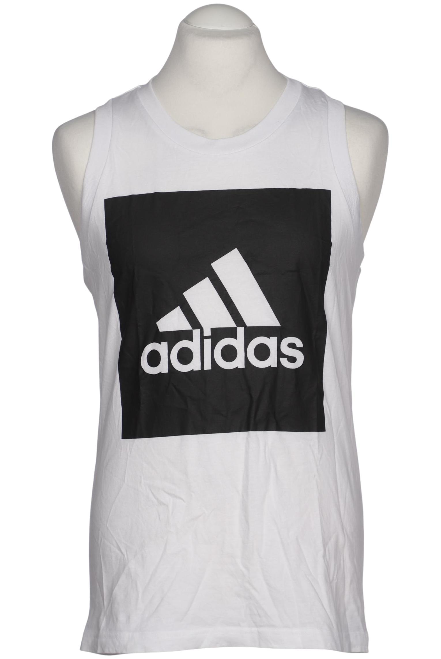 

adidas Herren T-Shirt, weiß, Gr. 46