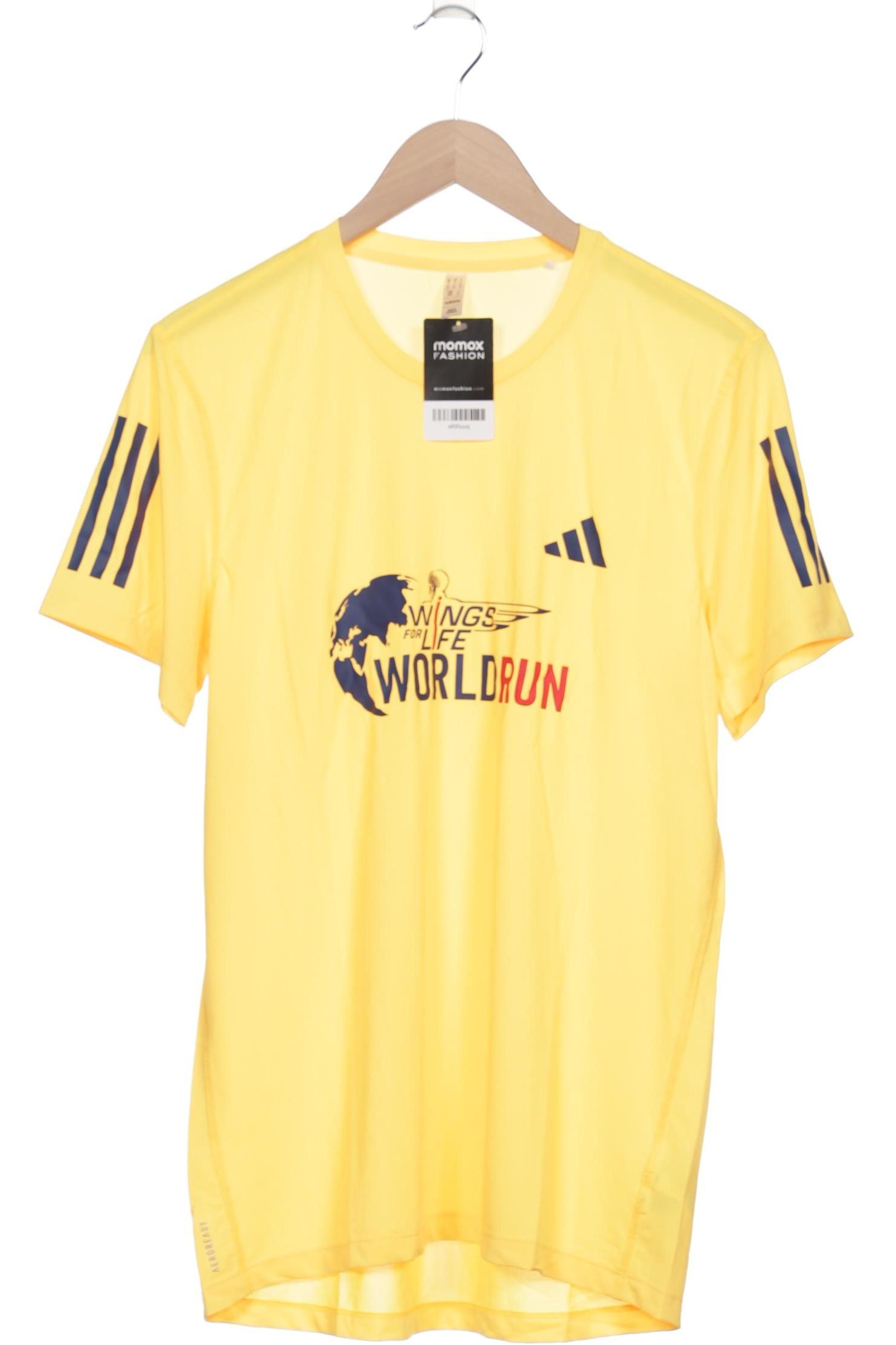 

adidas Herren T-Shirt, gelb, Gr. 48