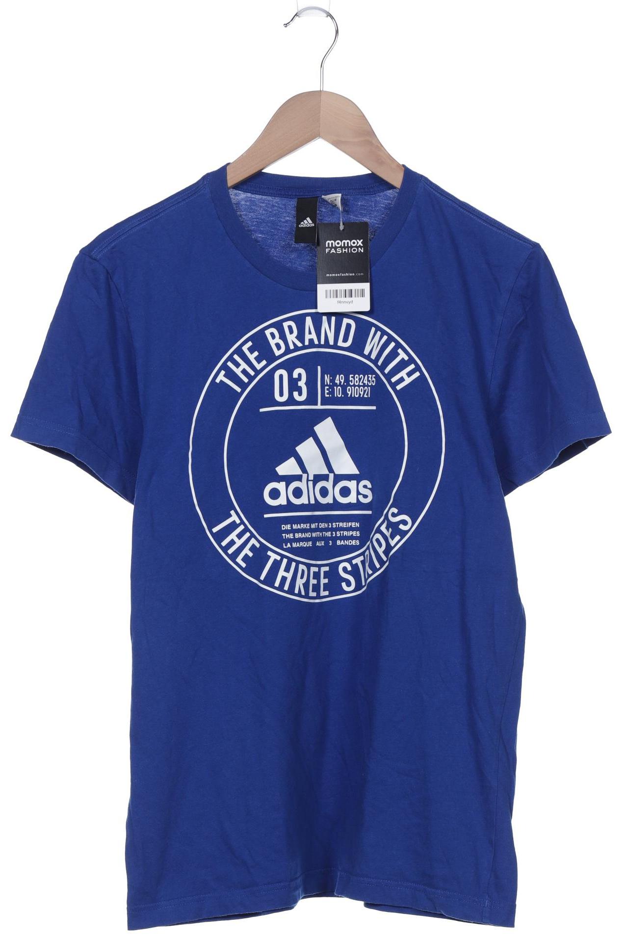 

adidas Herren T-Shirt, blau, Gr. 48