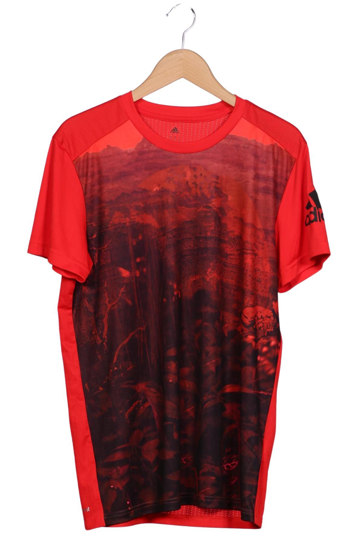 

adidas Herren T-Shirt, rot, Gr. 48