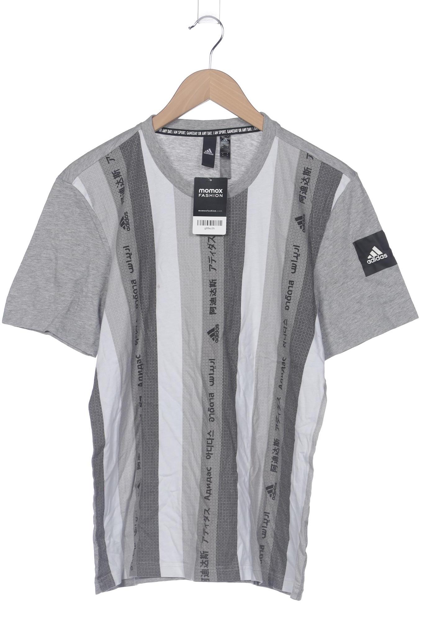 

adidas Herren T-Shirt, grau, Gr. 48