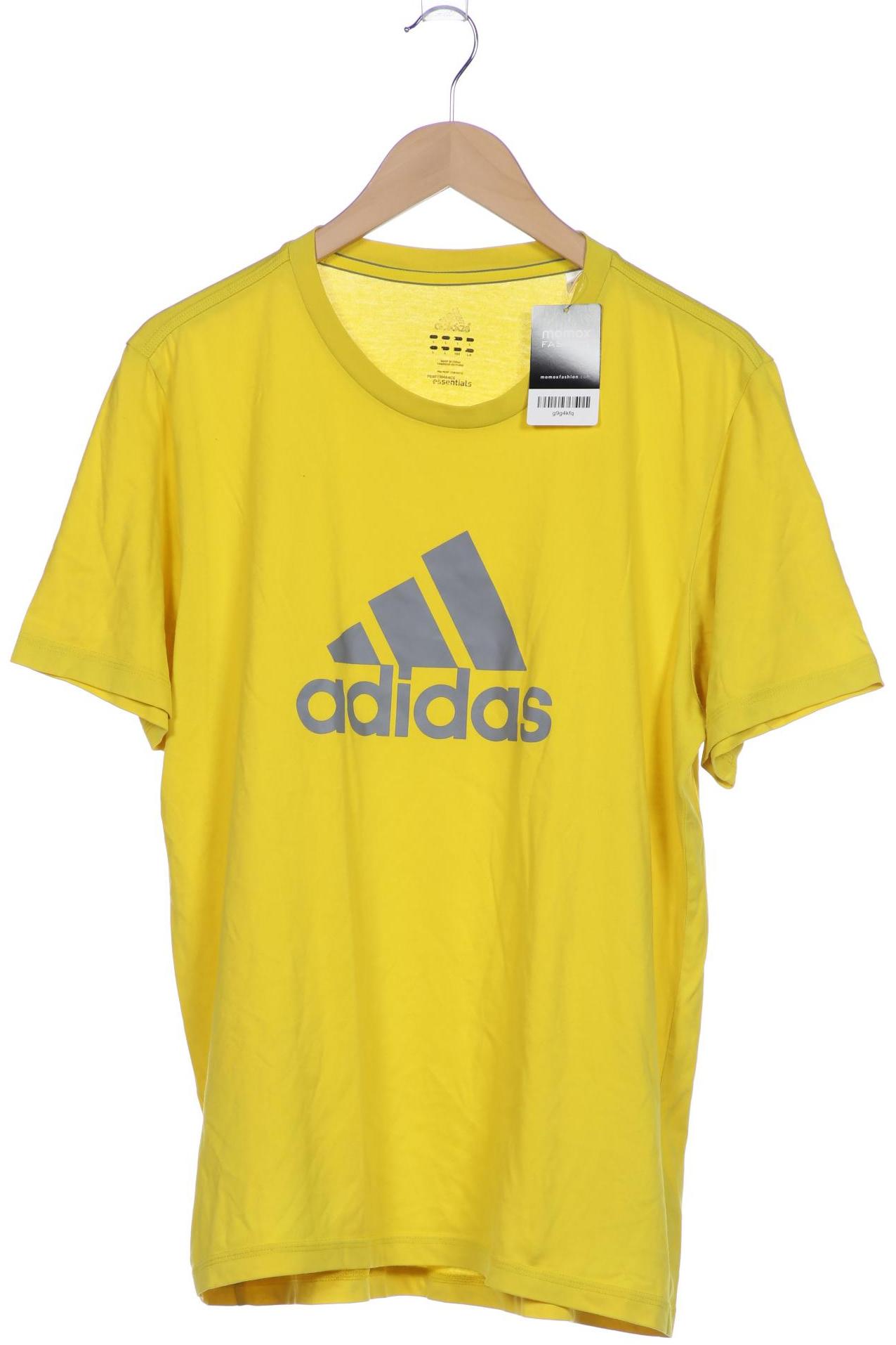 

adidas Herren T-Shirt, gelb, Gr. 52